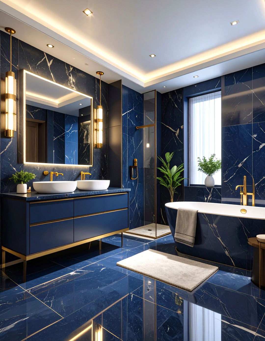 Monochromatic Luxury Bathroom Design - 24 Luxury Interior Design Ideas