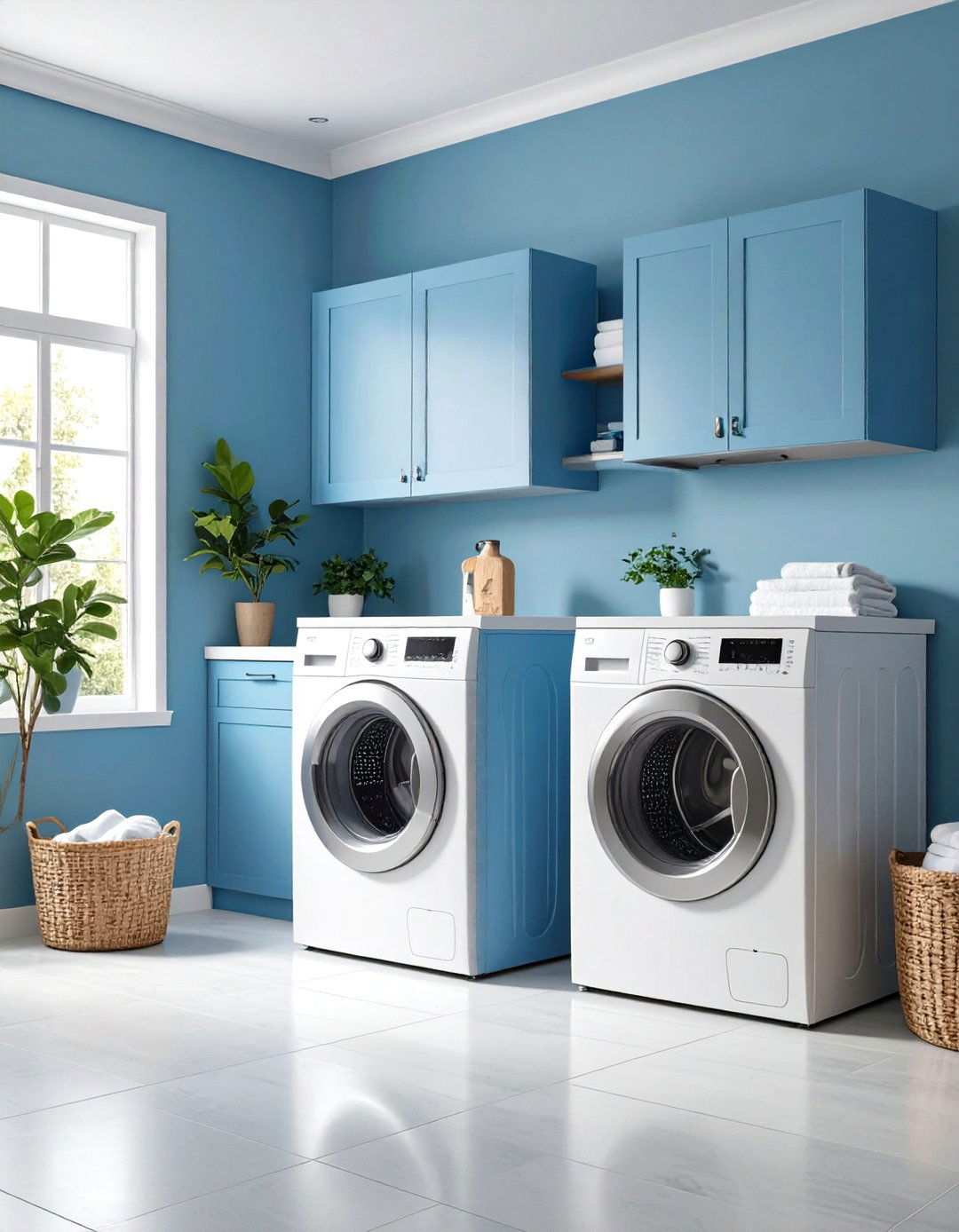 Monochromatic Sophistication - 24 Laundry Room Paint Ideas