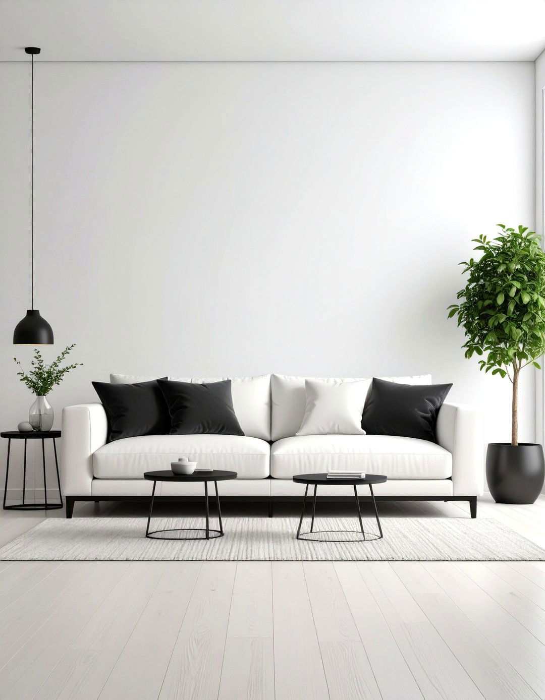 Monochromatic Sophistication - 24 White Couch Living Room Ideas