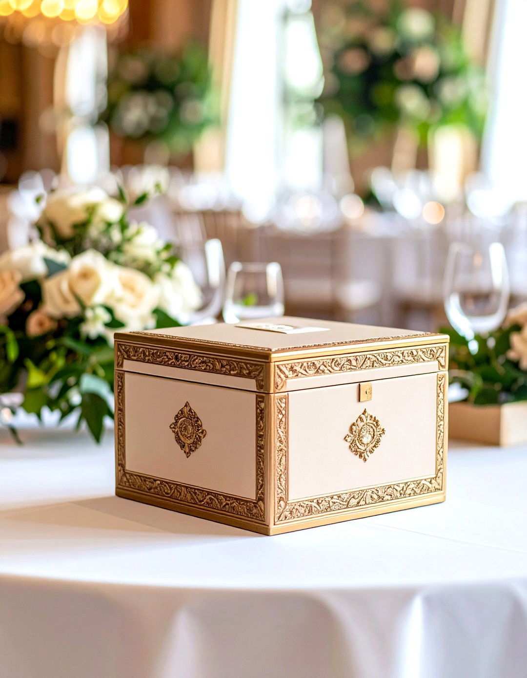 Monogrammed Luxury Style - 24 Wedding Card Box Ideas
