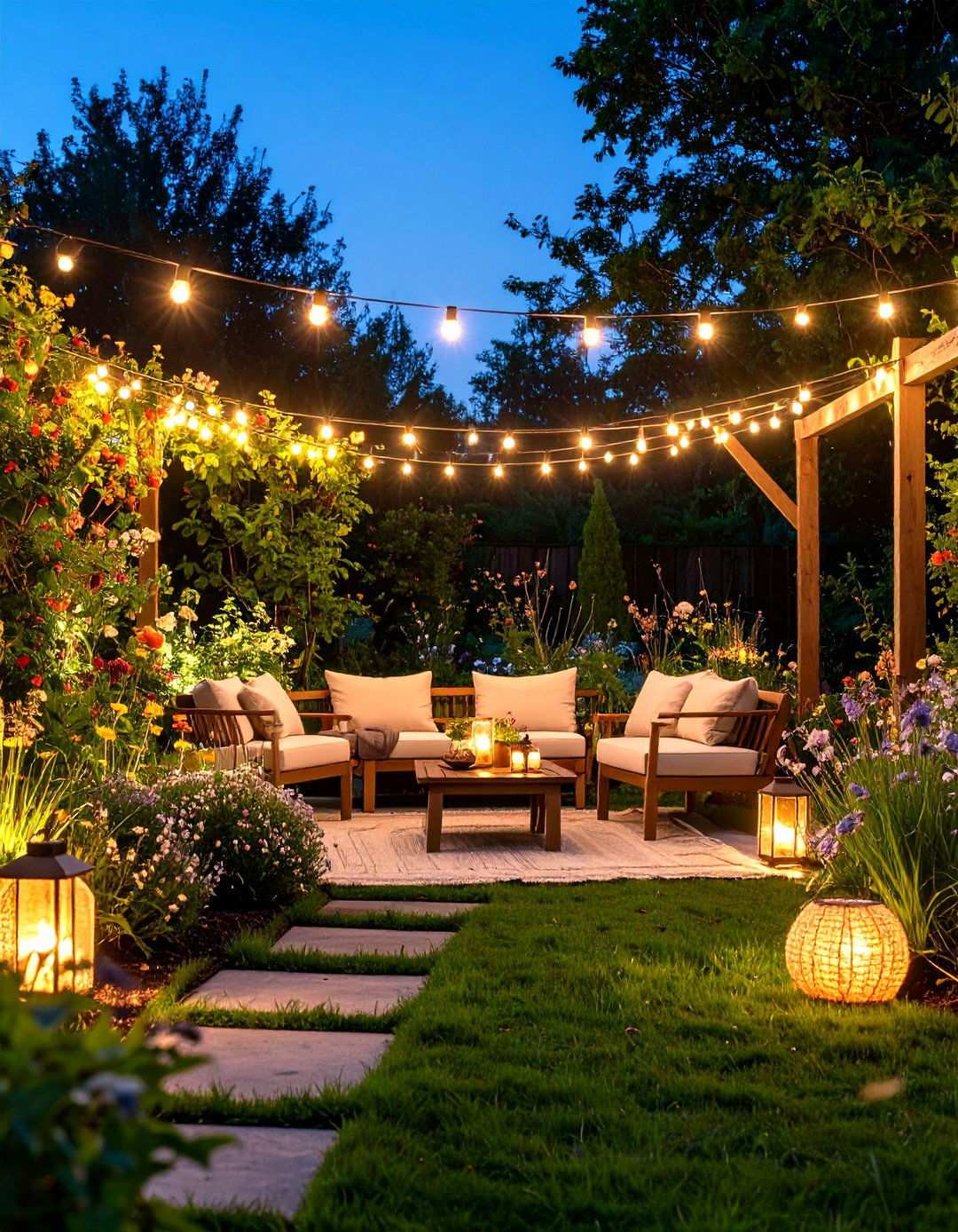 Moonlight Reading Garden - 24 Outdoor Reading Nook Ideas