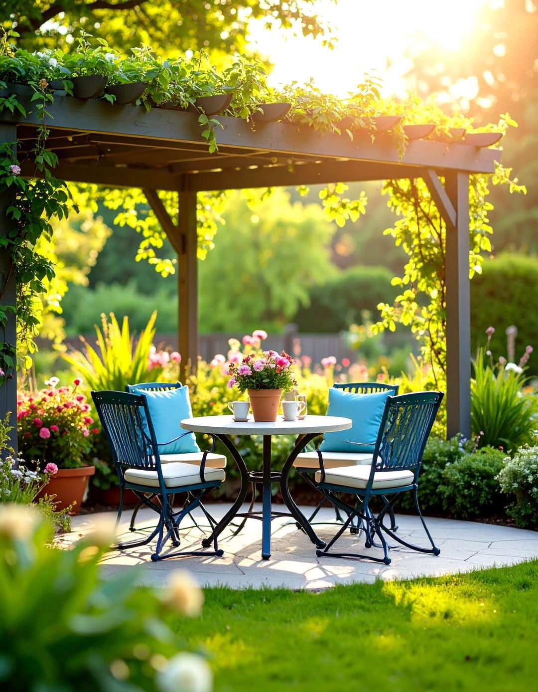 Morning Coffee Garden Alcove - 24 Secret Garden Ideas
