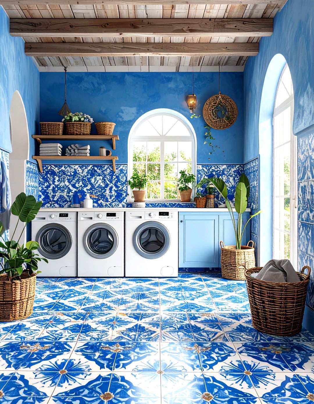Moroccan Encaustic Cement Tiles - 24 Laundry Room Floor Ideas