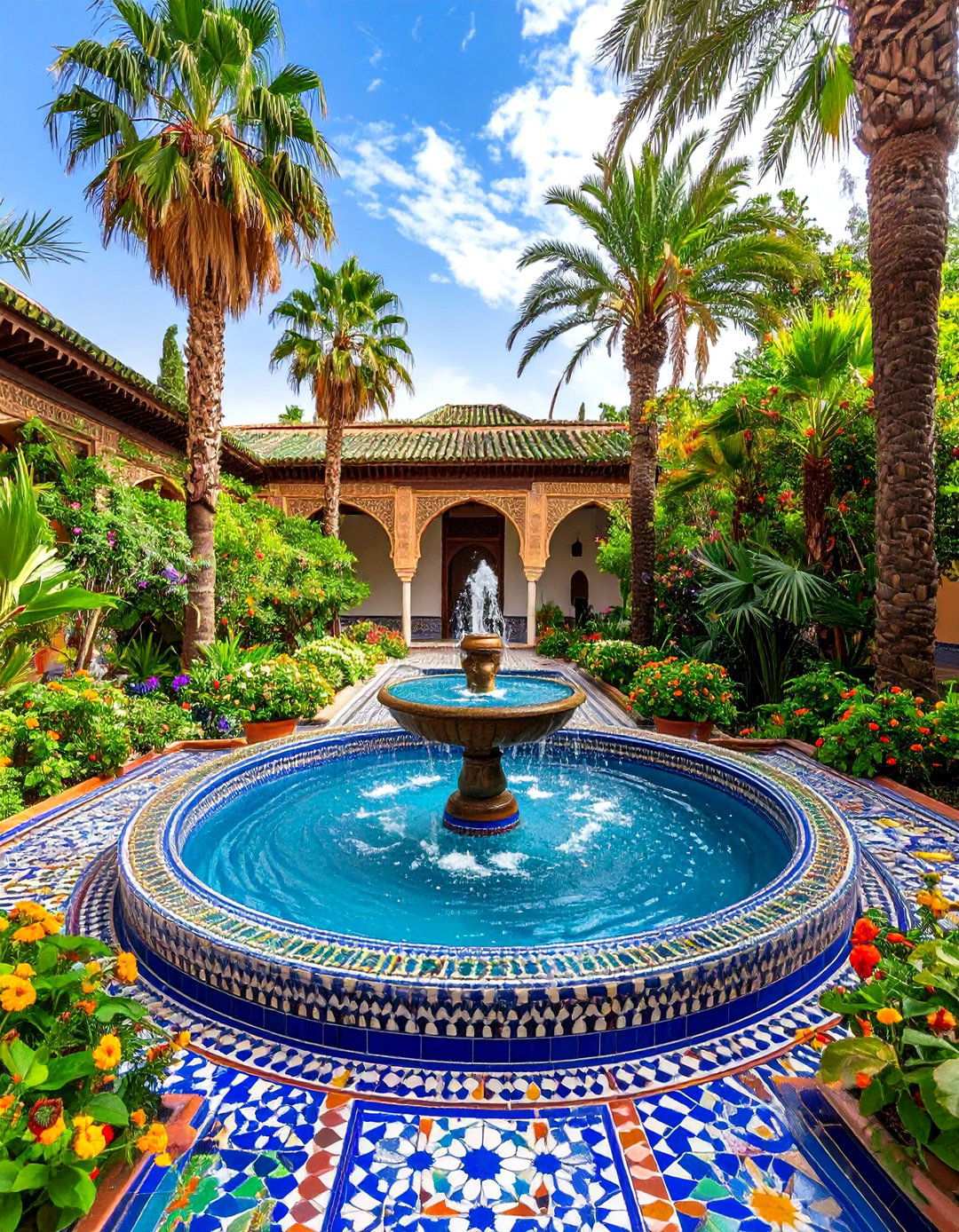 Moroccan Inspired Hot Tub Courtyard - 24 Hot Tub Landscaping Ideas