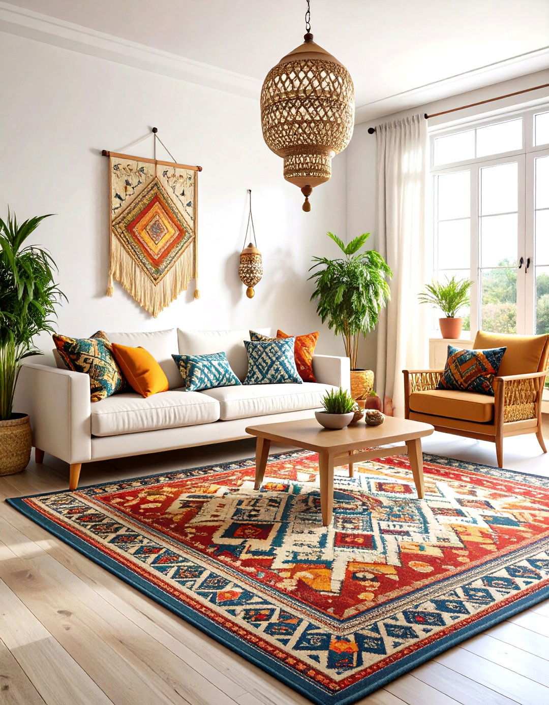 Moroccan Inspired Tribal Rugs - 24 Living Room Rug Ideas