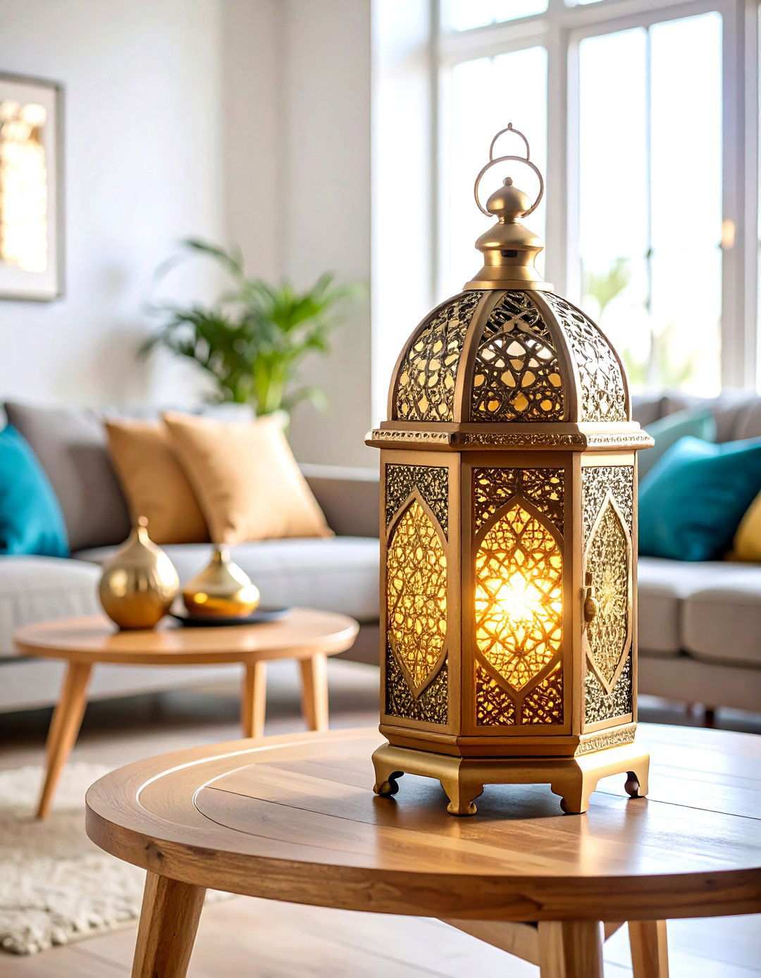 Moroccan Lantern Ambiance - 24 Living Room Lighting Ideas