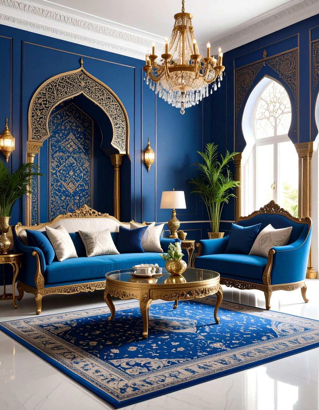Moroccan Royal Jewel Living Room - 24 Royal Living Room Design Ideas