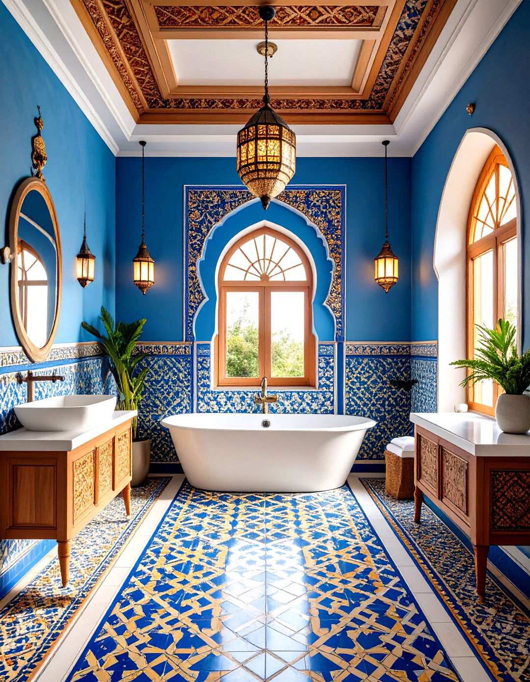 Moroccan Tile Patterns - 24 Wall Painting Ideas of Any Room