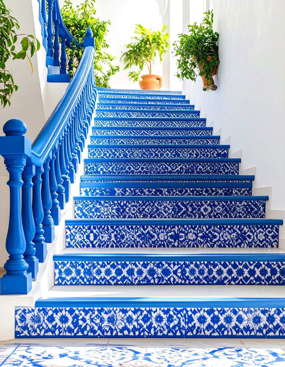 Moroccan Tile Stencil Patterns - 24 Stair Riser Ideas