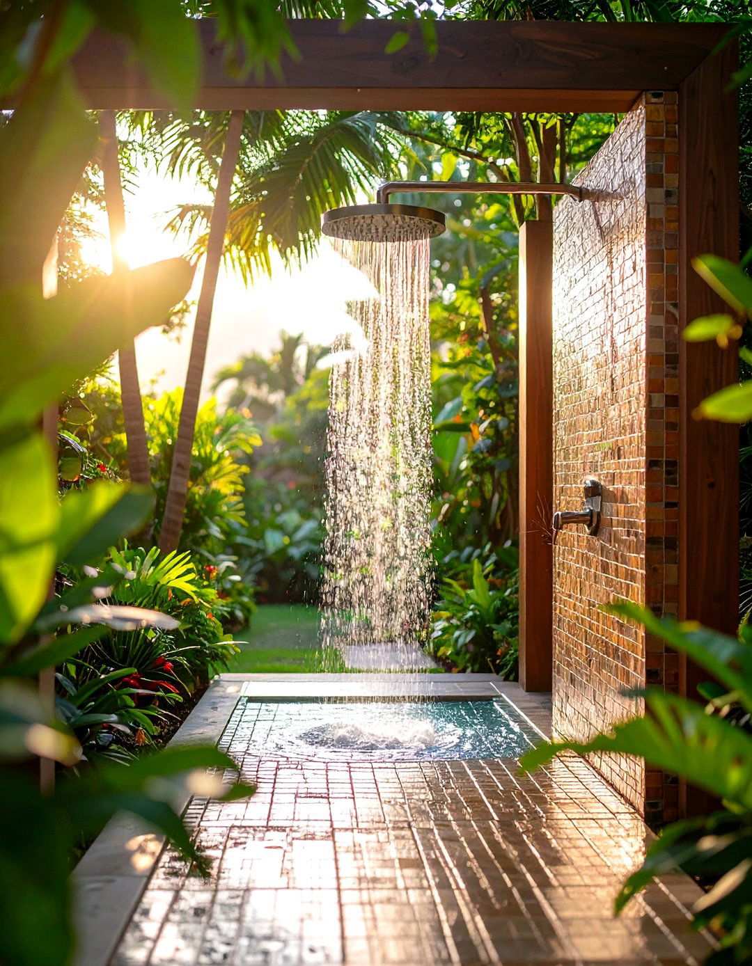Mosaic Garden Shower Areas - 24 Mosaic Garden Ideas