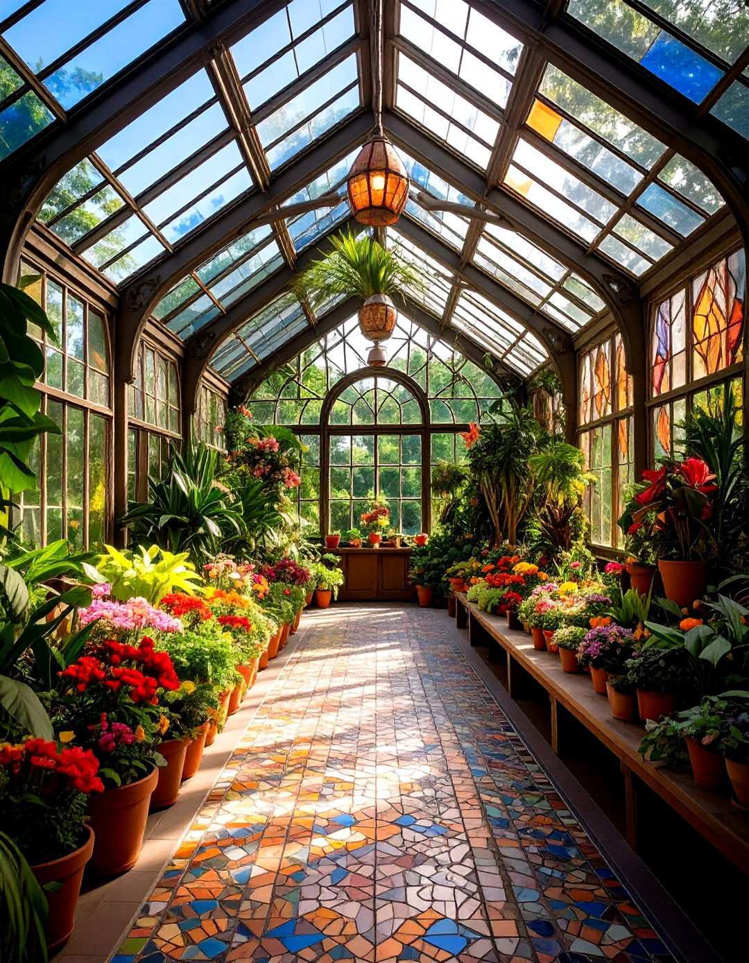 Mosaic Greenhouse Decorations - 24 Mosaic Garden Ideas
