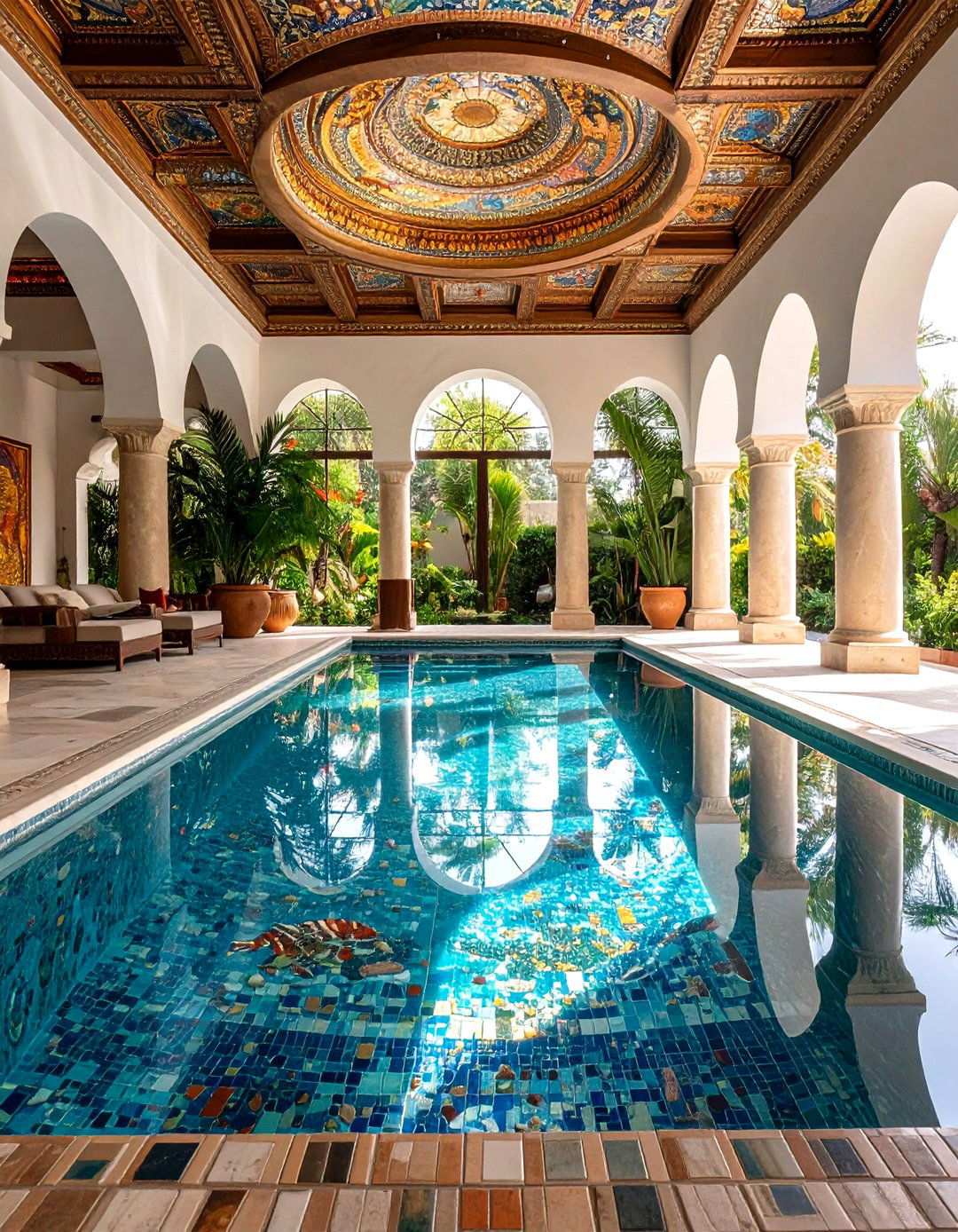 Mosaic Pool Art Installations - 24 Pool Decor Ideas