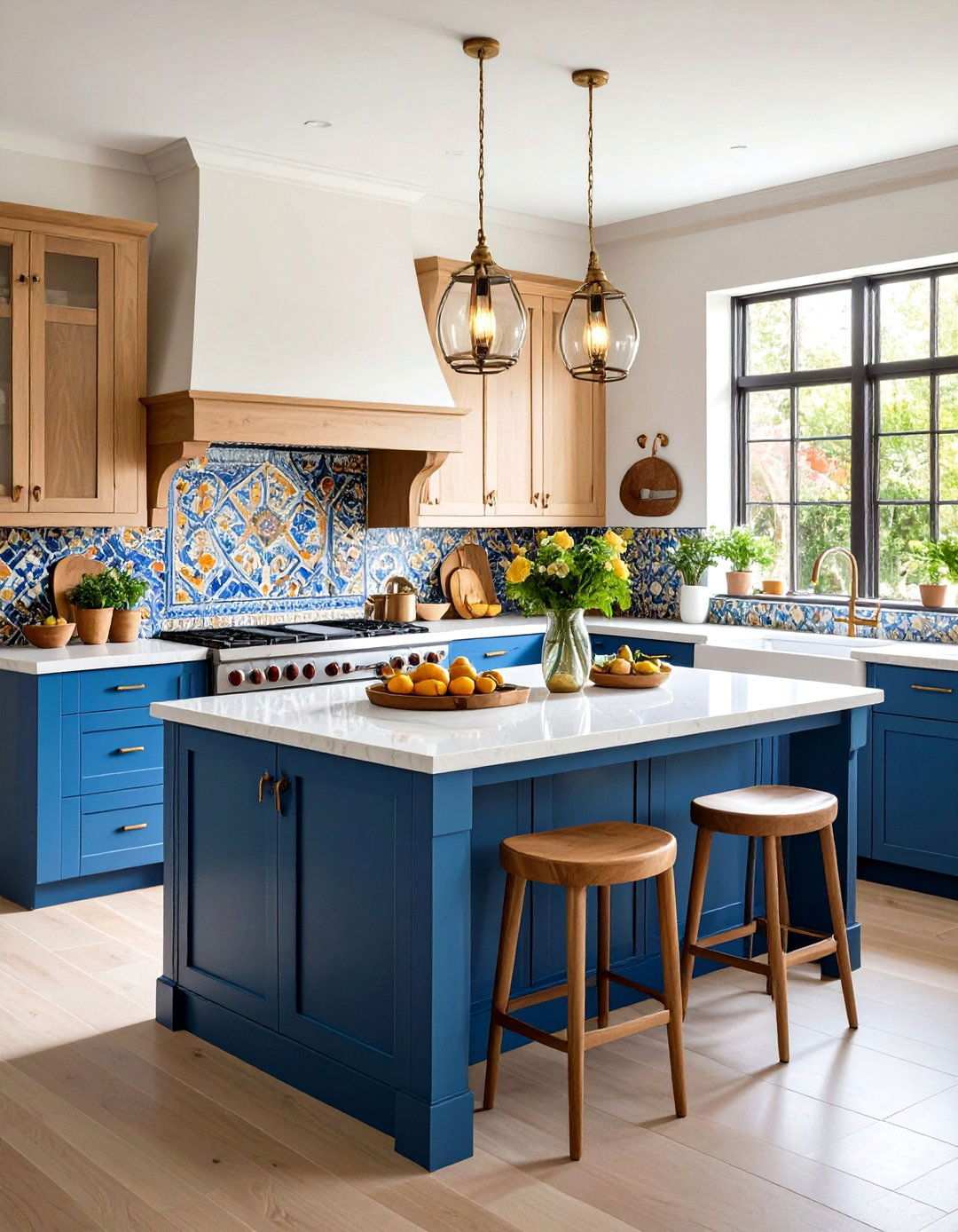 Mosaic Tile Kitchen Backsplash - 24 Mediterranean Kitchen Ideas