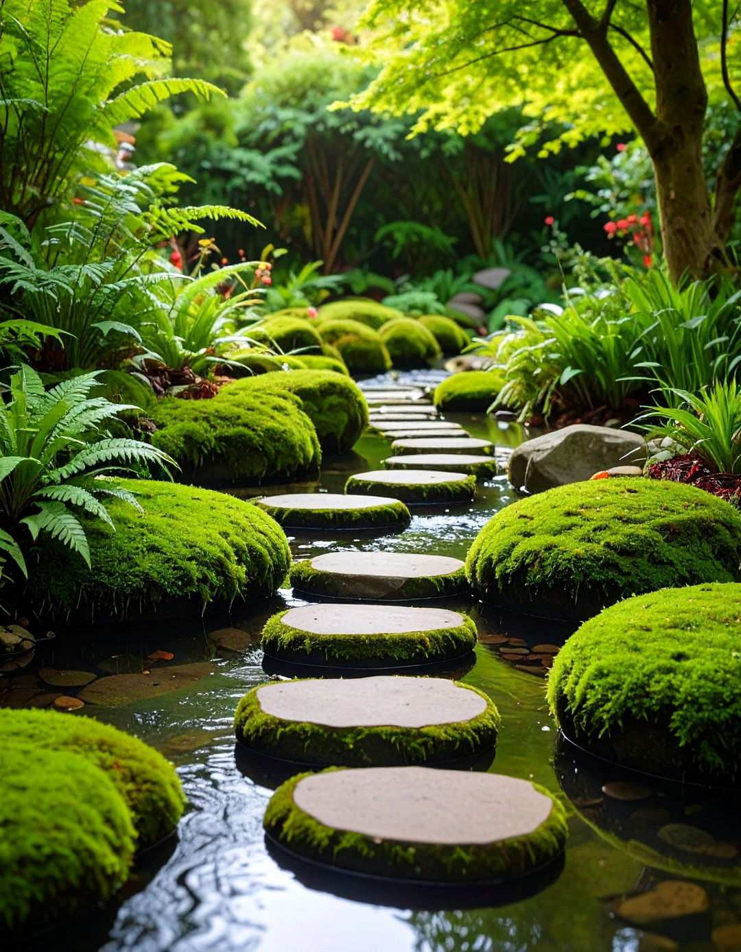 Moss Garden Water Feature - 24 Moss Garden Ideas