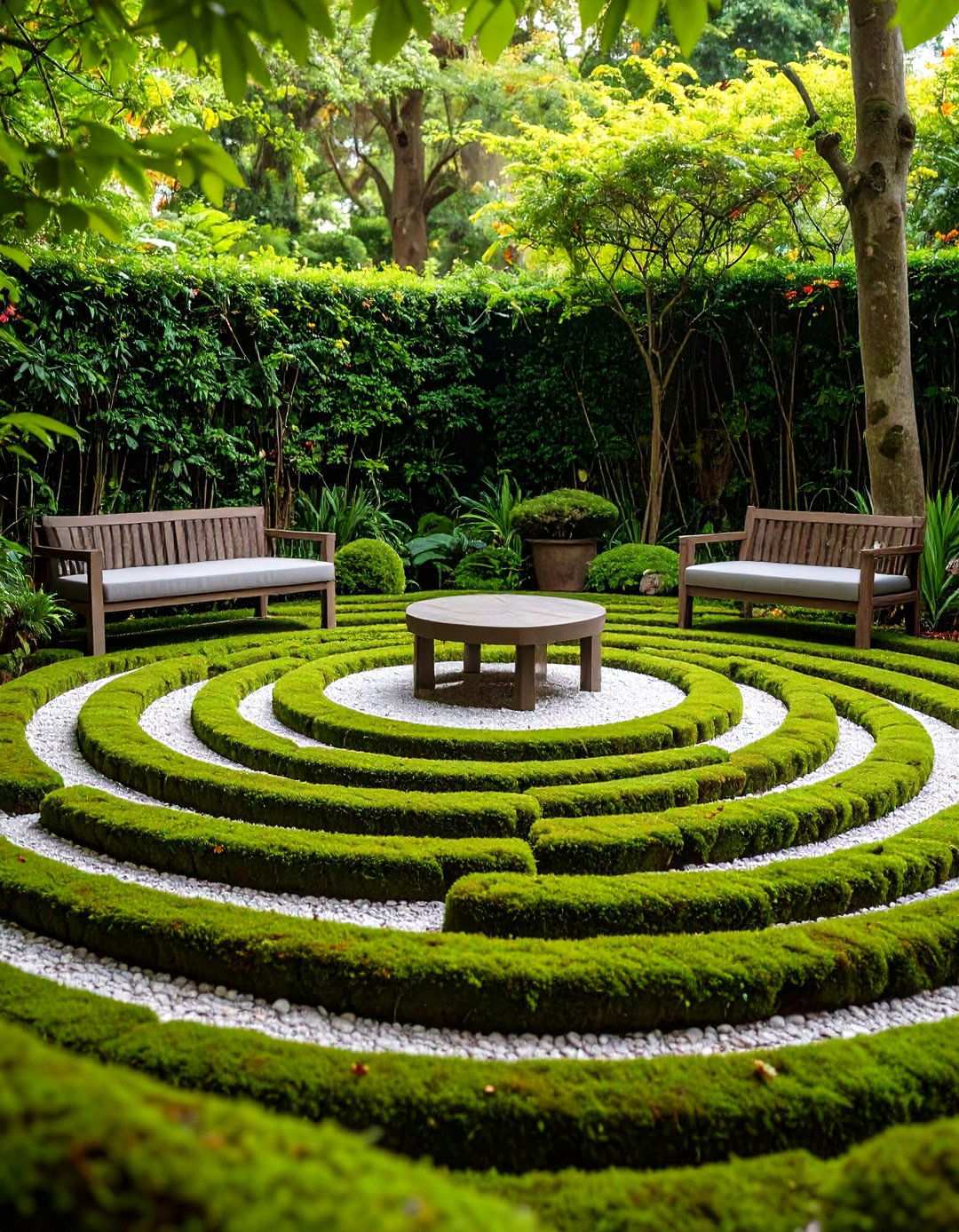 Moss Labyrinth Meditation Garden - 24 Moss Garden Ideas