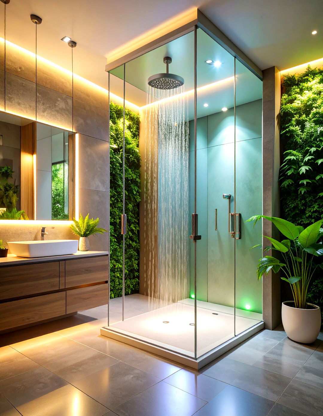 Motion Sensor Activated Shower Lighting for Convenience - 24 Shower Lighting Ideas
