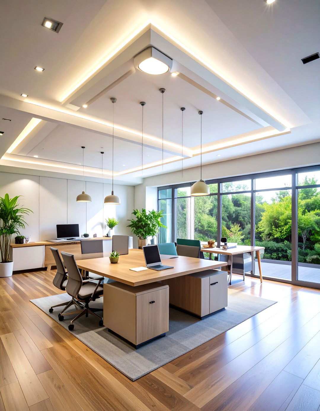 Motion Sensor Automated Lighting - 24 Home Office Lighting Ideas