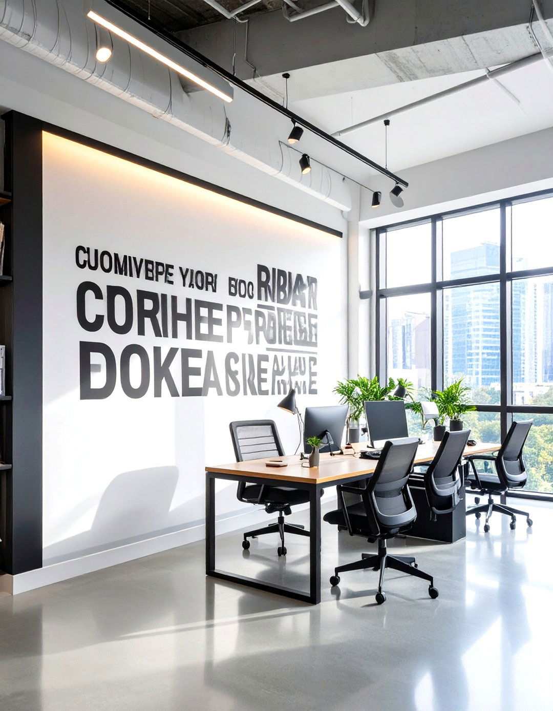 Motivational Quote Typography Displays - 24 Office Wall Decor Ideas