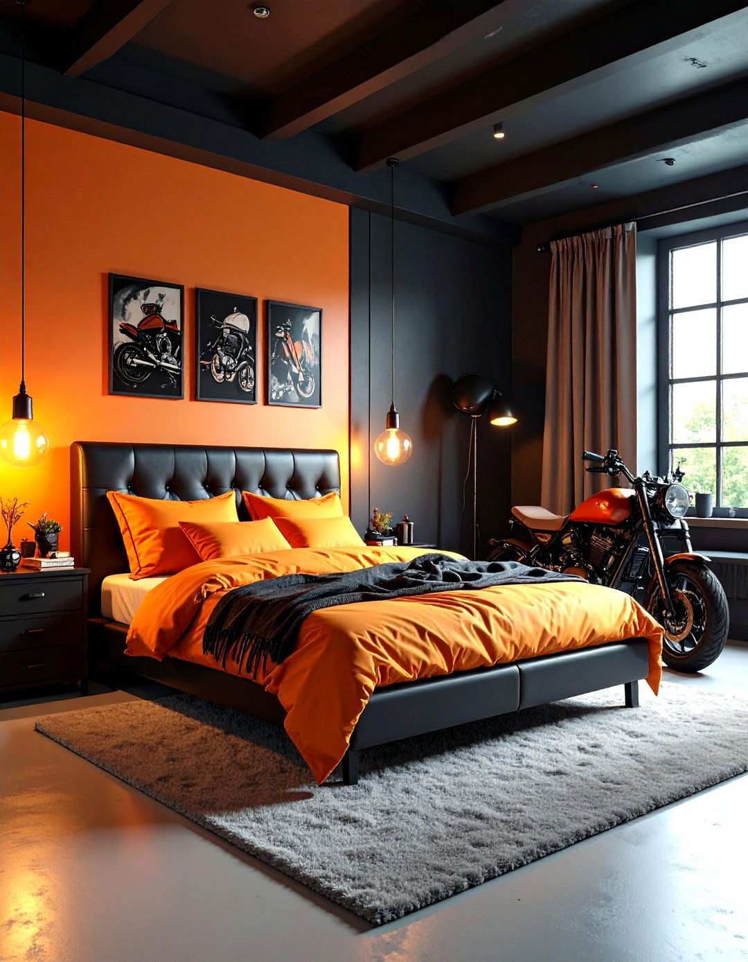 Motorcycle Garage Bedroom - 24 Man Cave Bedroom Ideas