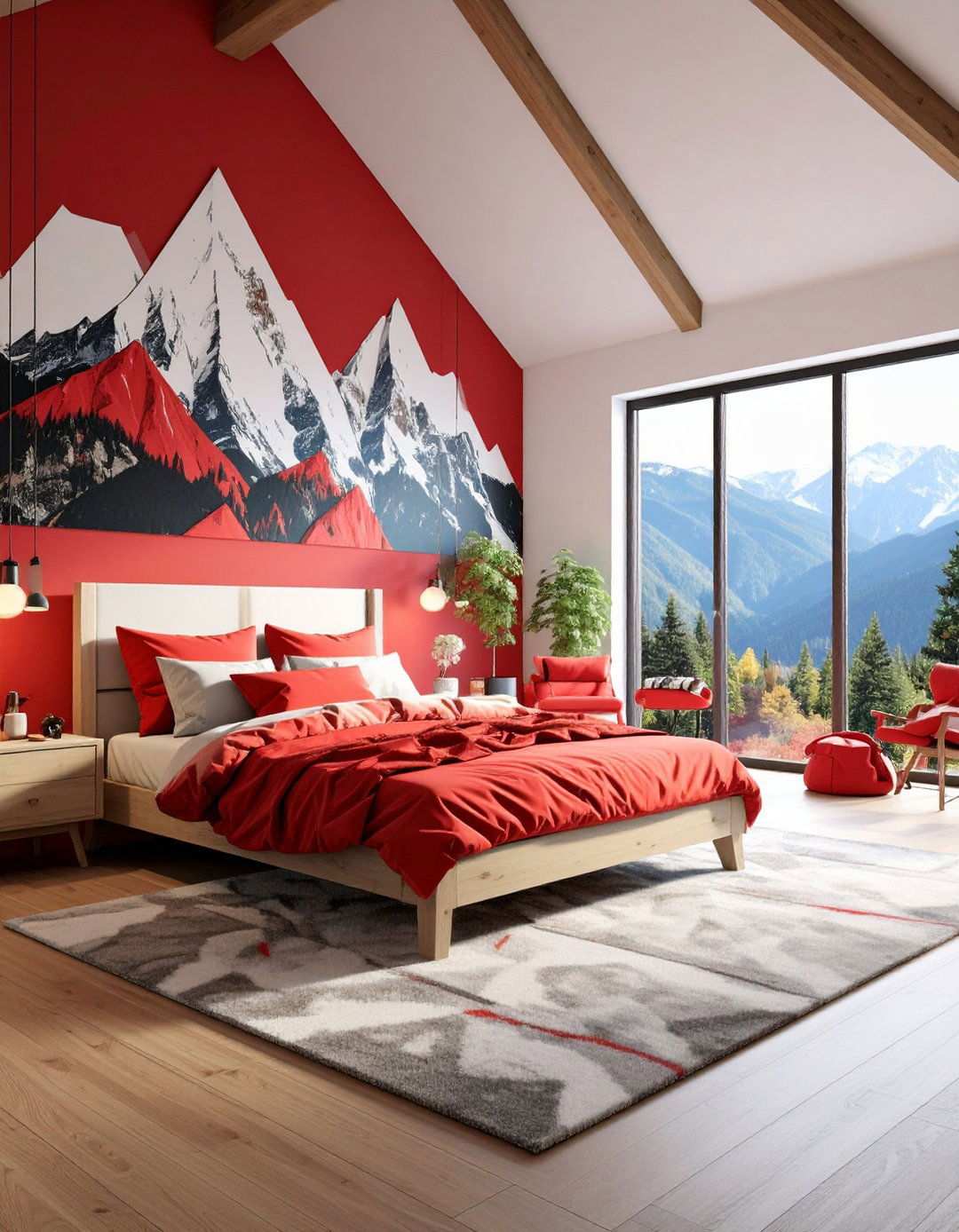 Mountain Climbing Adventure Base with Expedition Gear - 24 Red Boy Room Ideas