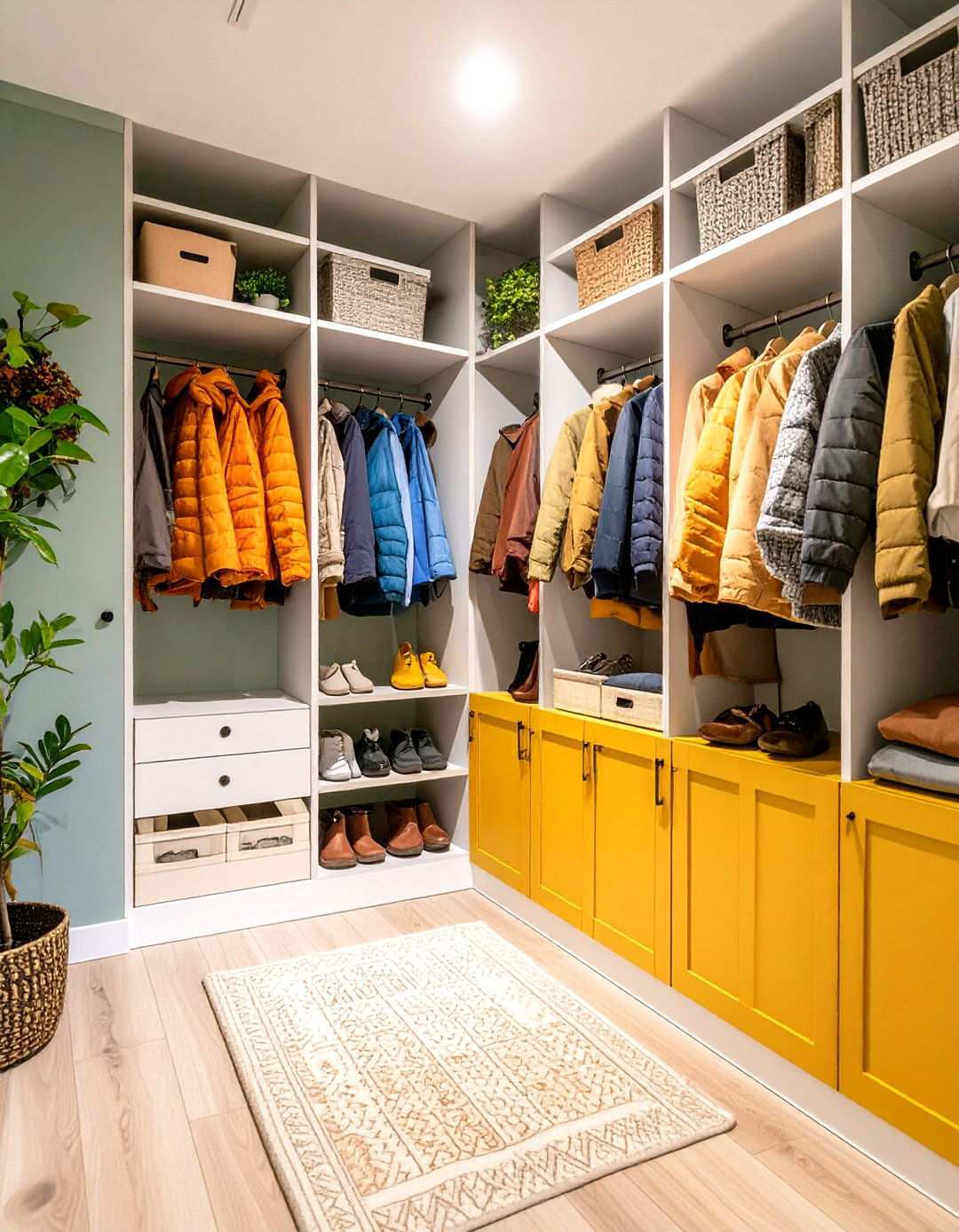Mudroom with Seasonal Storage - 24 Mud Room Ideas