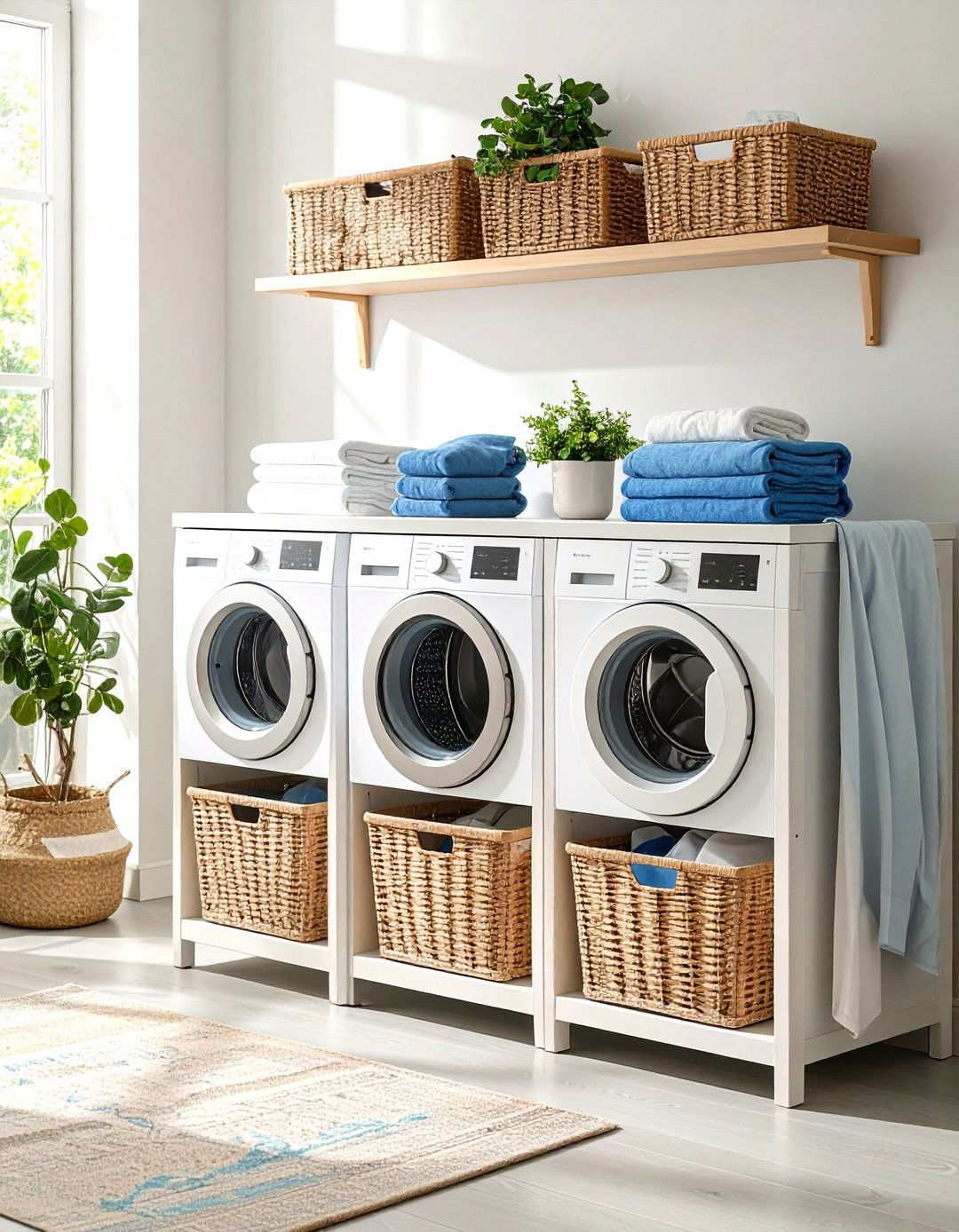 Multi Compartment Sorting Stations - 24 Laundry Basket Storage Ideas