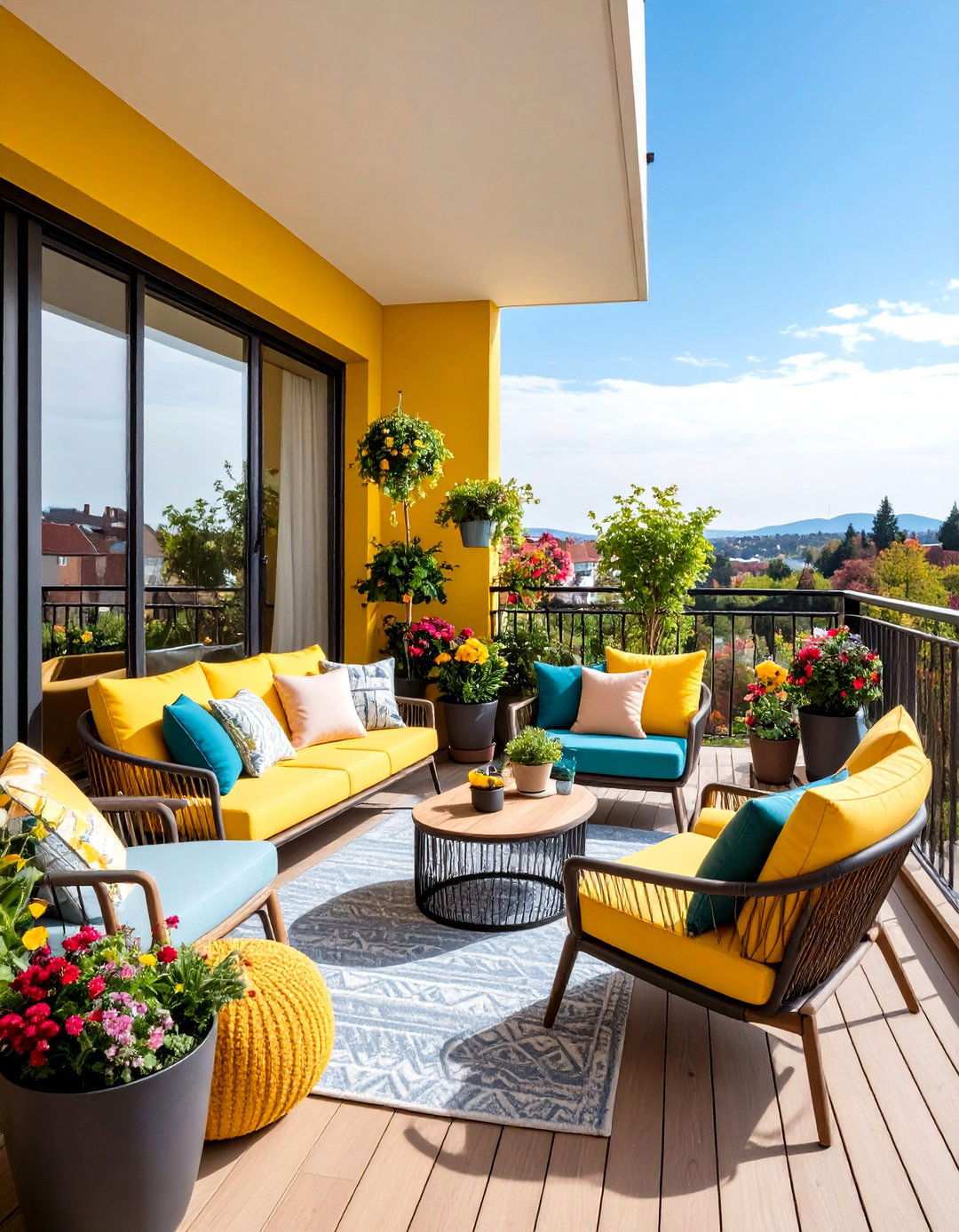Multi Functional Flex Space - 24 Large Balcony Ideas