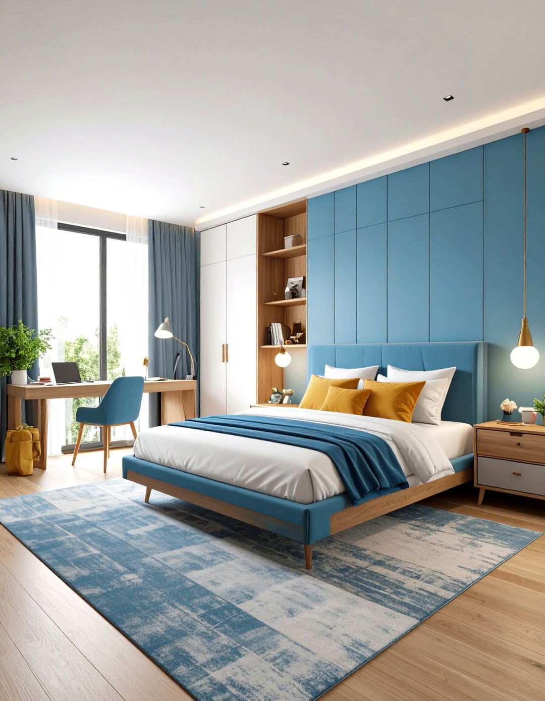 Multi Functional Masculine Bedroom - 24 Men's Bedroom Ideas
