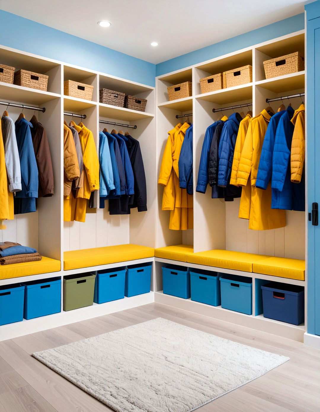 Multi Functional Mudroom Storage - 24 Laundry Room Storage Ideas
