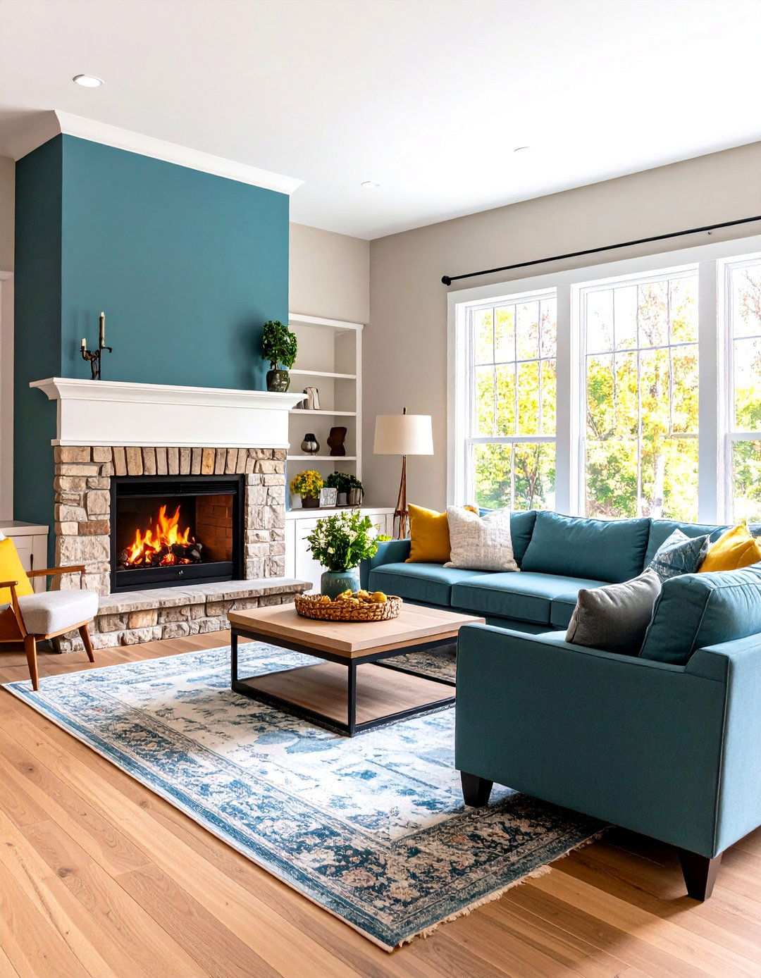 Multi Generational Living - 24 Living Room Ideas With Sectionals and Fireplace