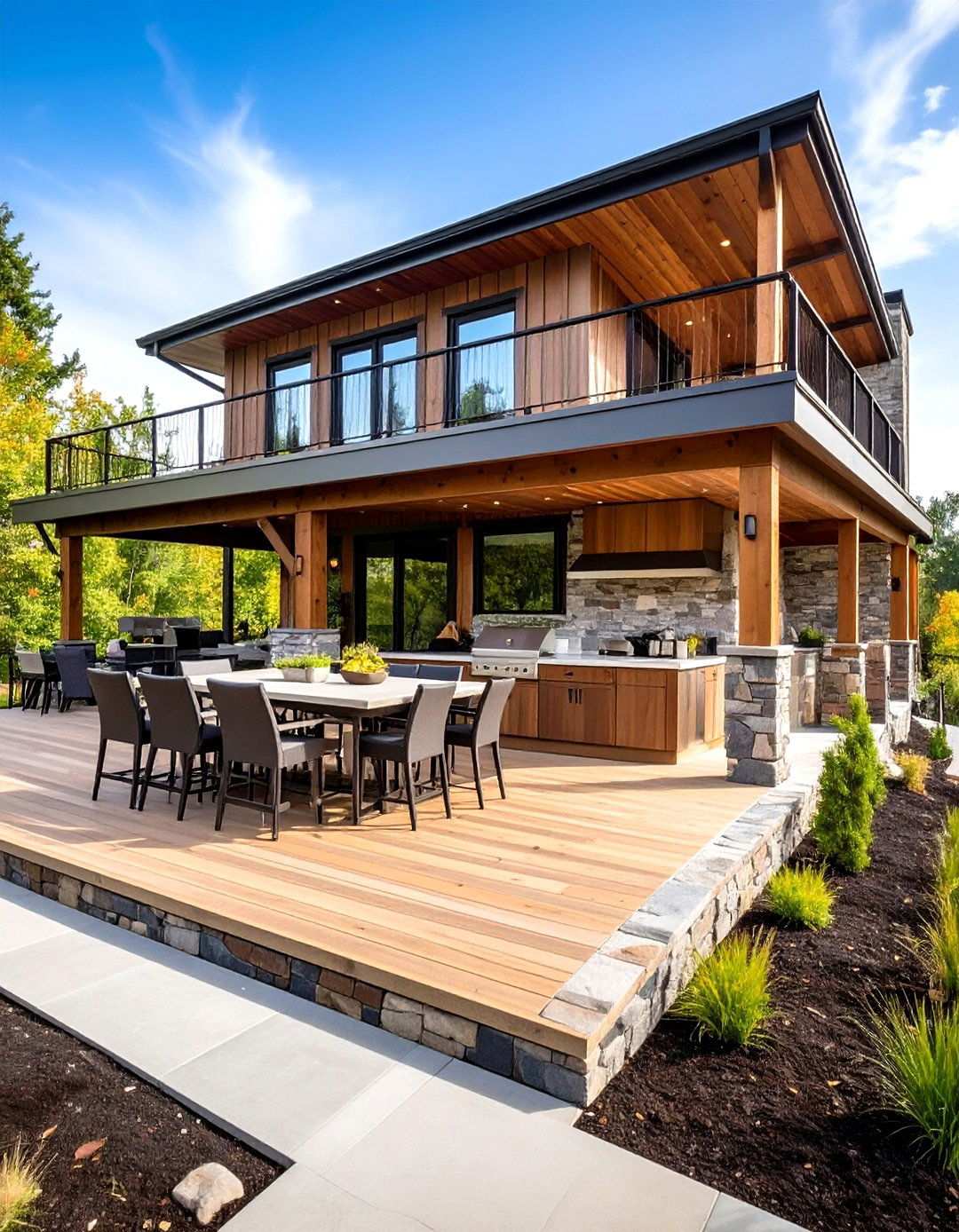 Multi Level Deck Kitchen - 24 Outdoor Kitchen on Deck