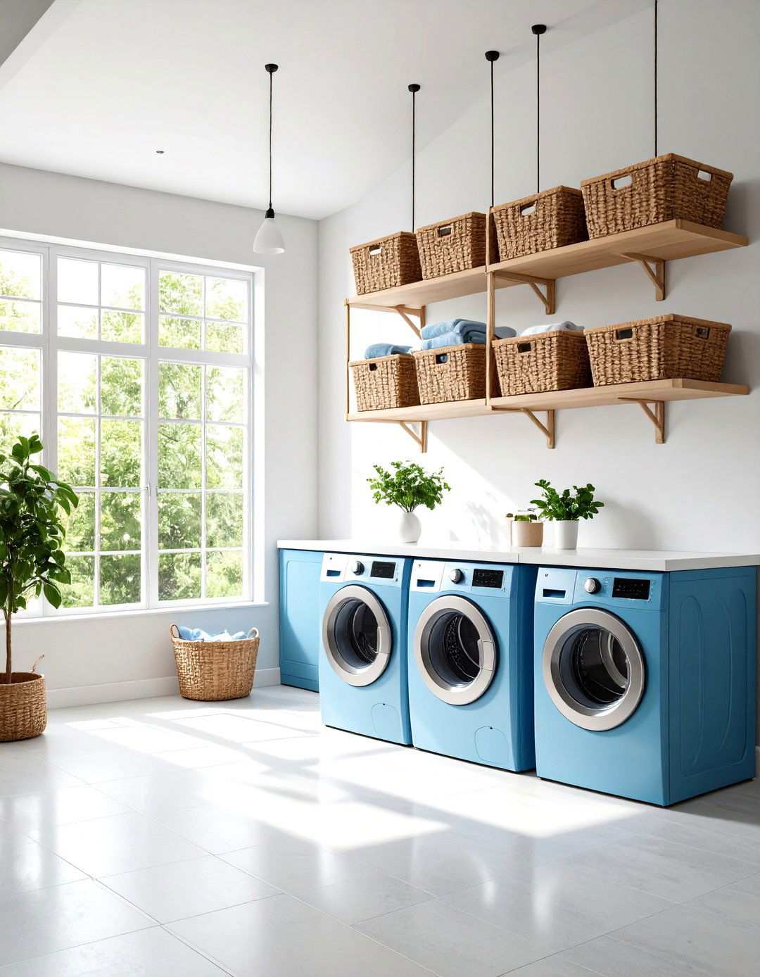 Multi Level Hanging Systems - 24 Laundry Basket Storage Ideas