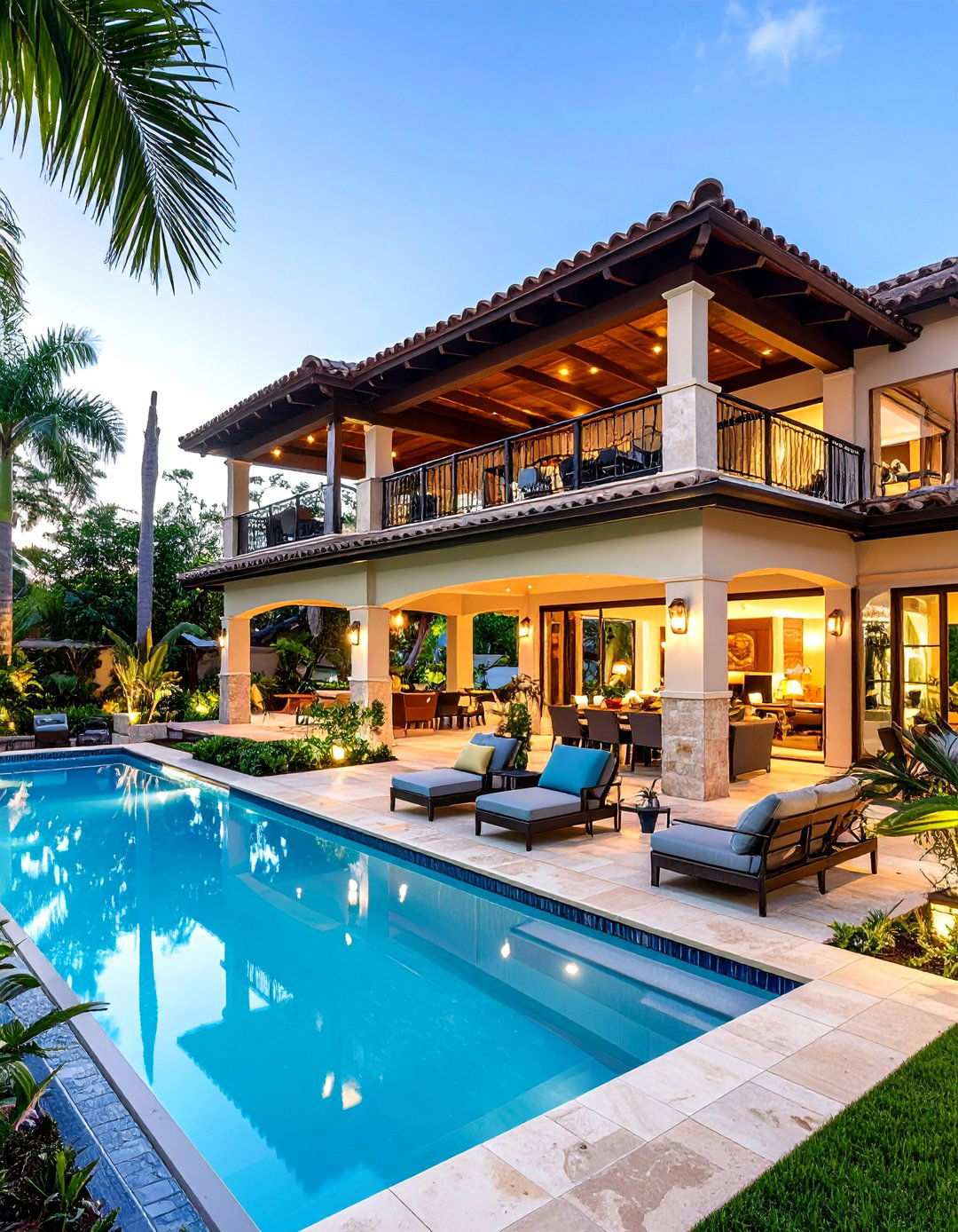 Multi Level Lanai with Defined Zones - 24 Lanai Porch Ideas