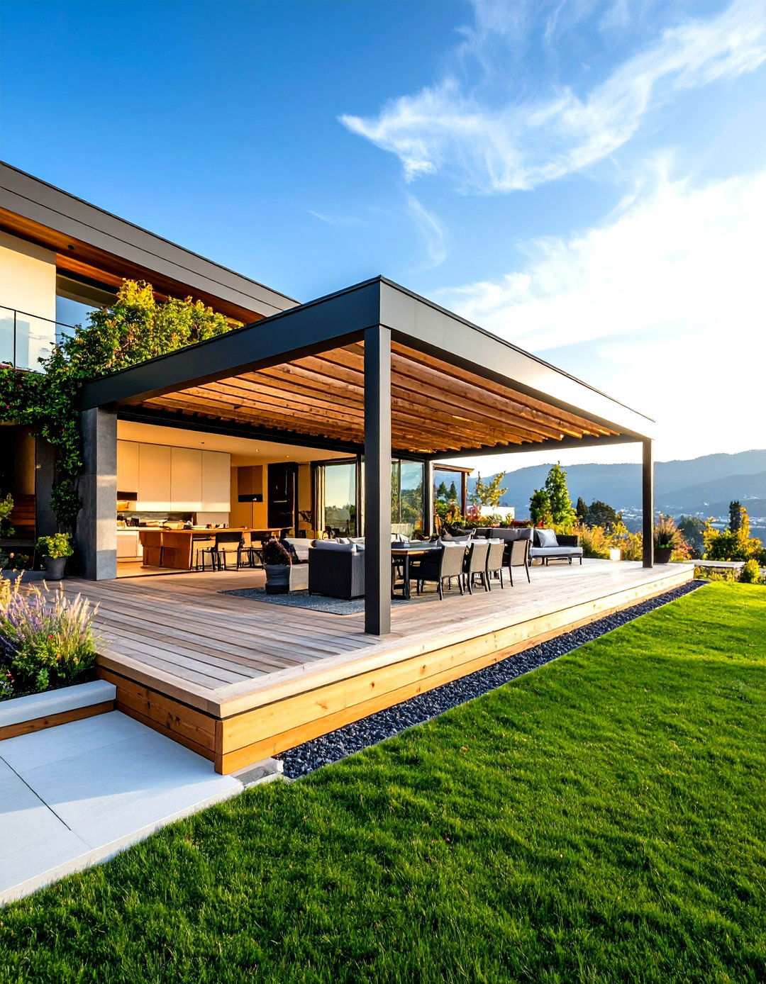 Multi Level Pergola Design - 24 Patio Pergola Ideas