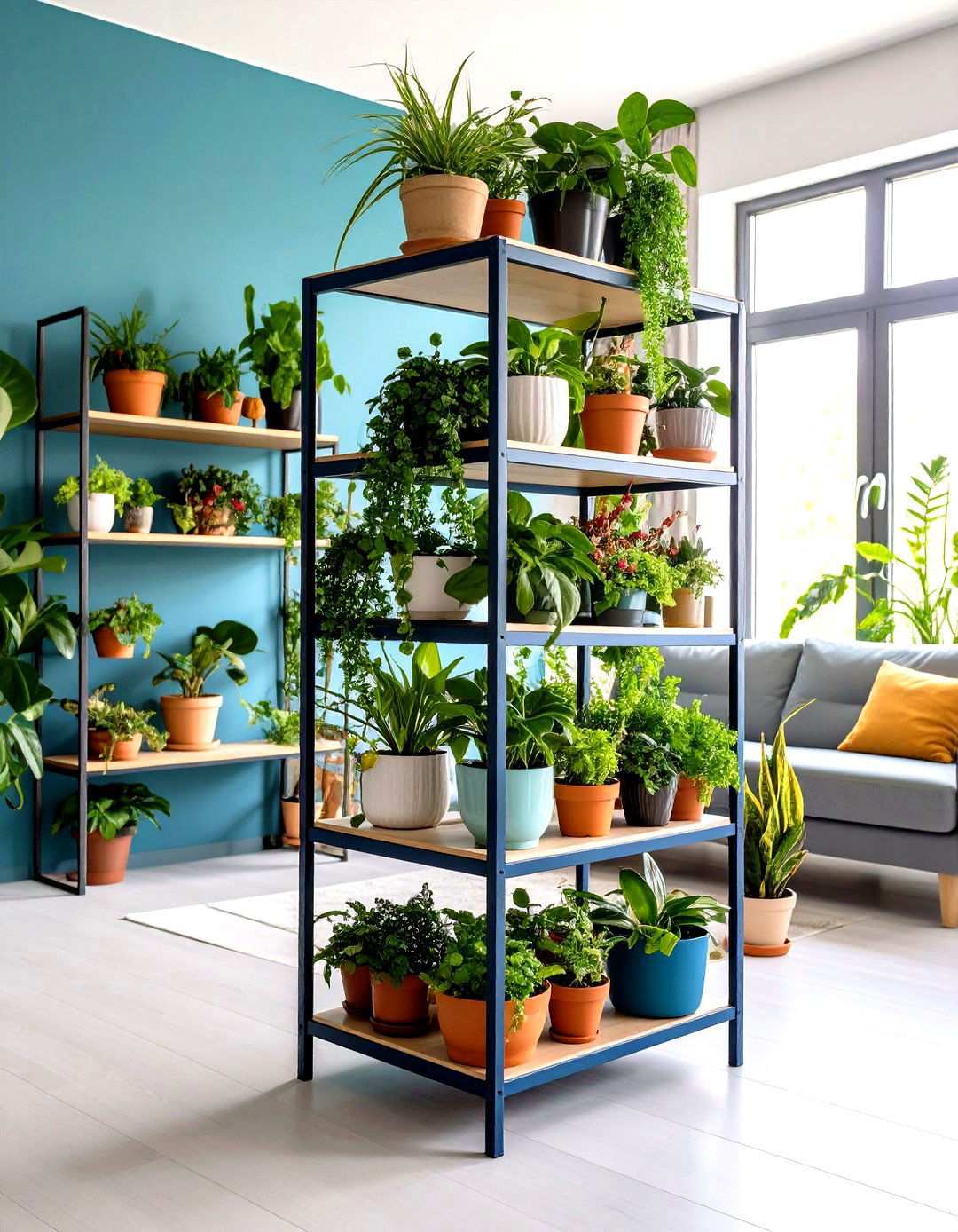 Multi Level Plant Stand Displays - 24 Ways Decorating With Plants
