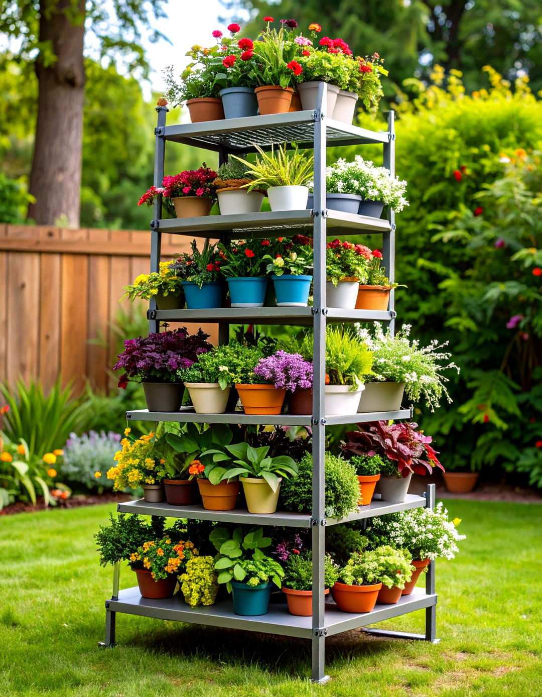 Multi Level Plant Stands - 24 Outdoor Plant Stand Ideas