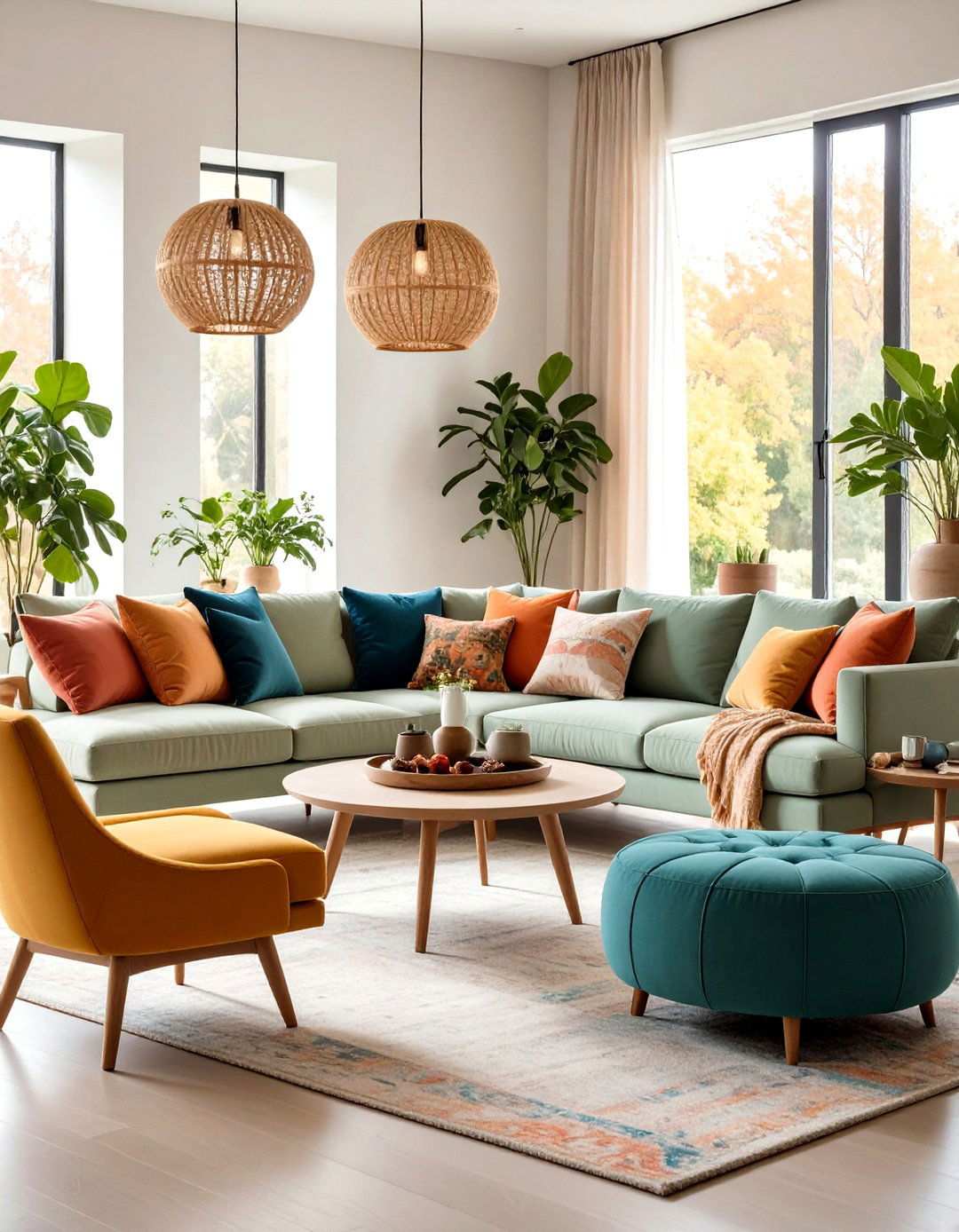 Multi Level Seating Height Variation - 24 Living Room Layout Ideas