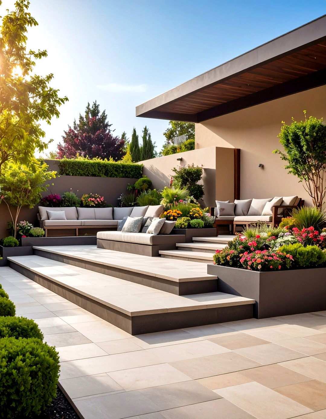 Multi Level Terrace Wall Systems - 24 Patio Wall Ideas