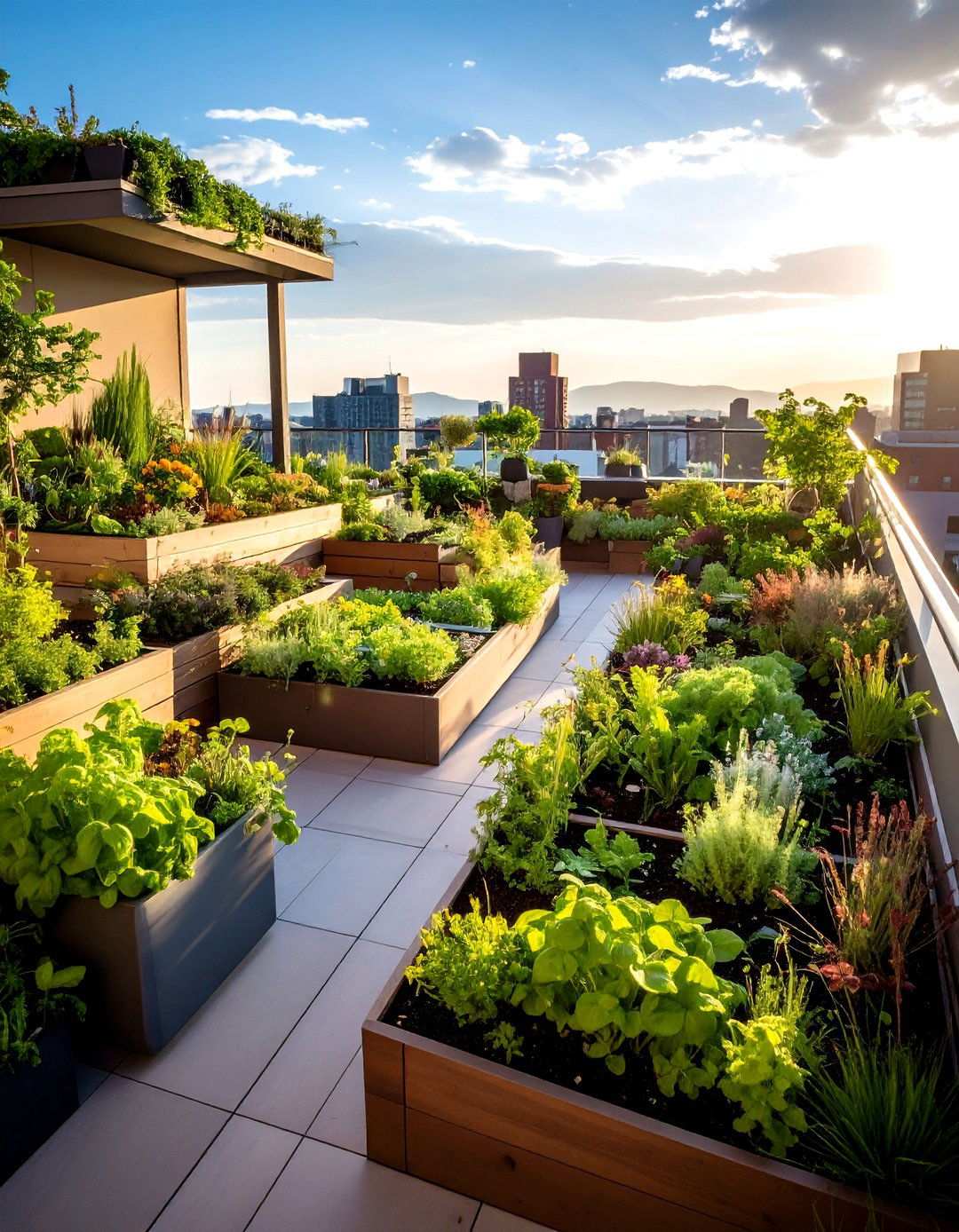 Multi Level Terraced Designs - 24 Rooftop Garden Ideas
