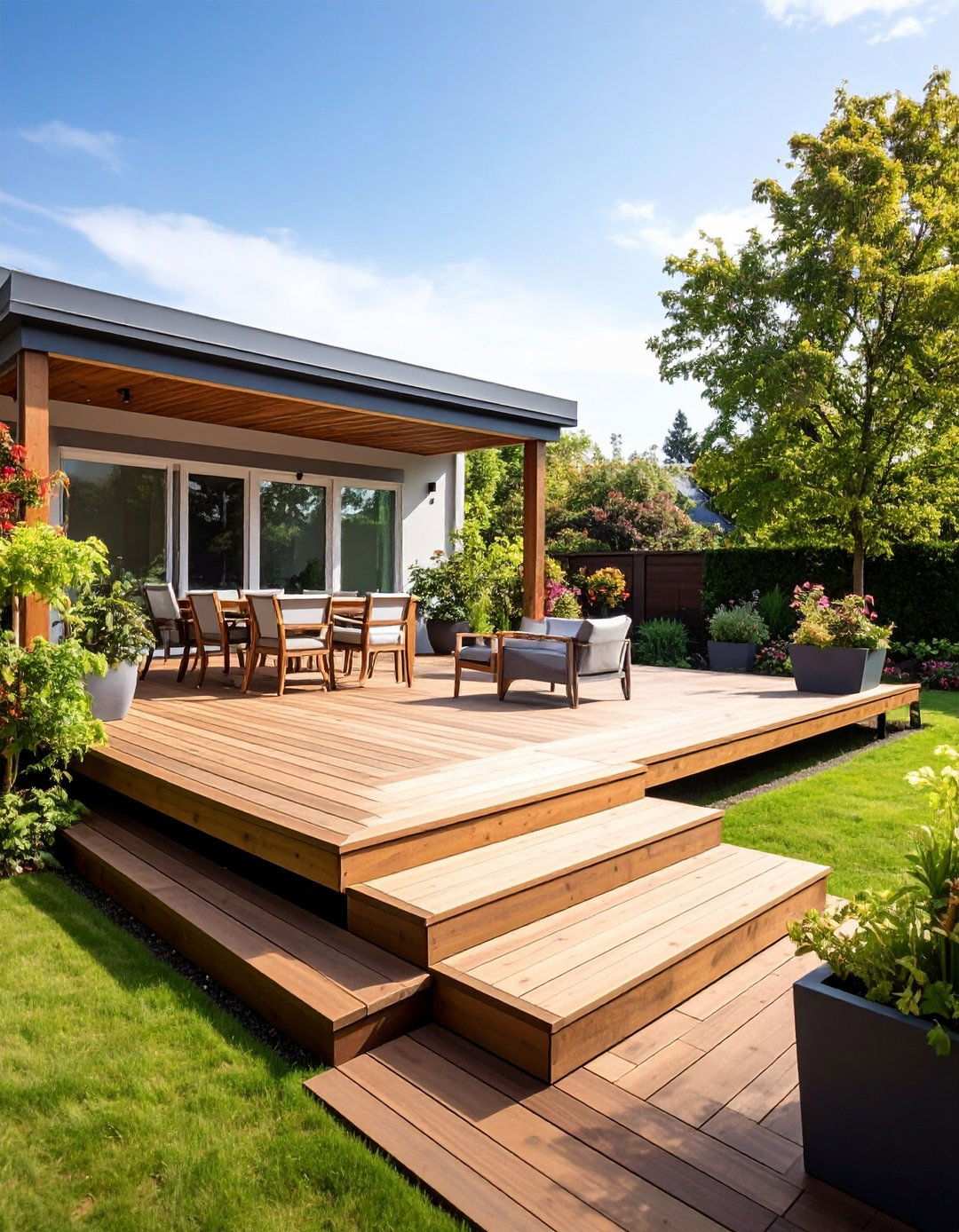 Multi Level Tiered Platform Deck - 24 Platform Deck Ideas