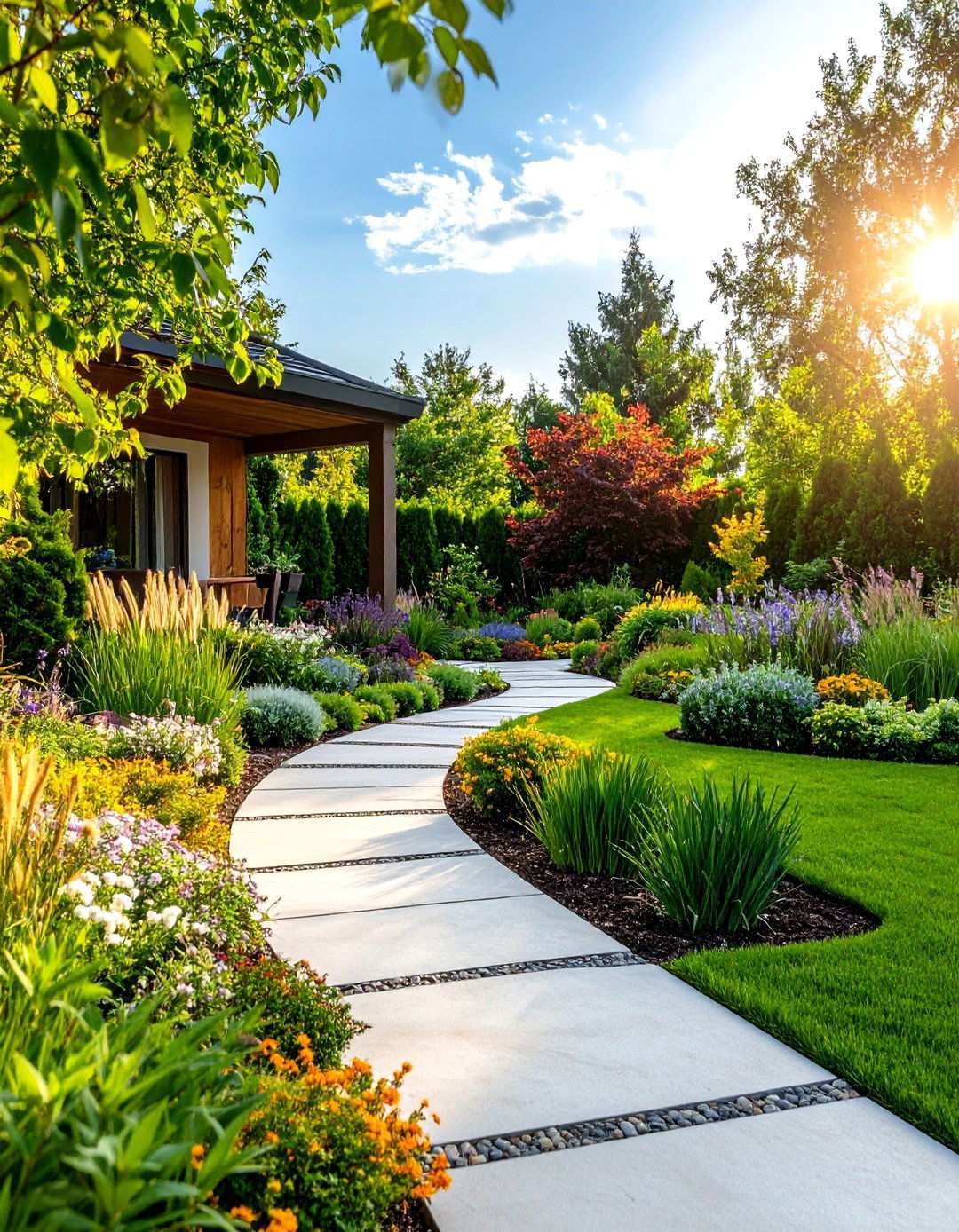 Multi Season Interest Terraced Garden - 24 Tiered Garden Ideas