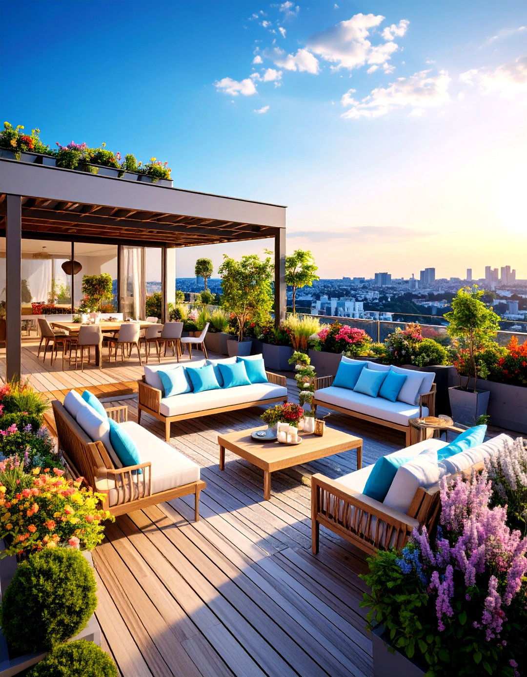 Multi Season Rooftop Deck - 24 Rooftop Deck Ideas