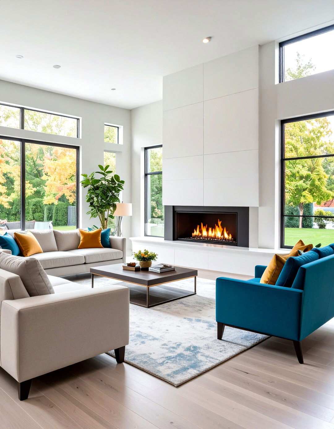 Multi View Linear Fireplace Configurations - 24 linear fireplace ideas
