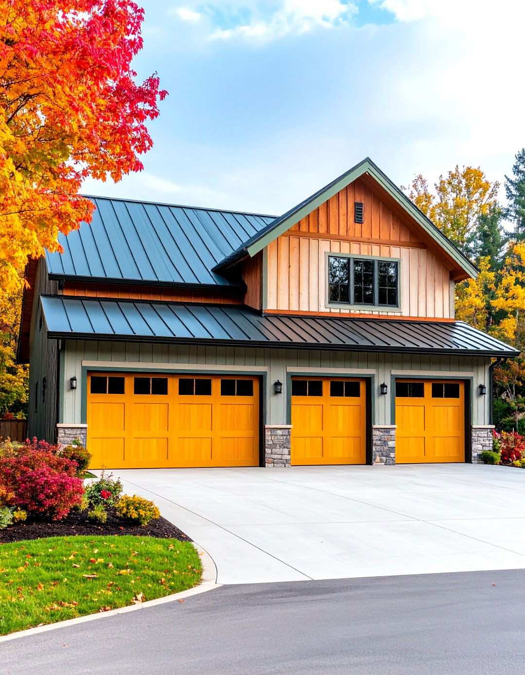 Multiple Bay Rustic Design - 24 Rustic Garage Ideas
