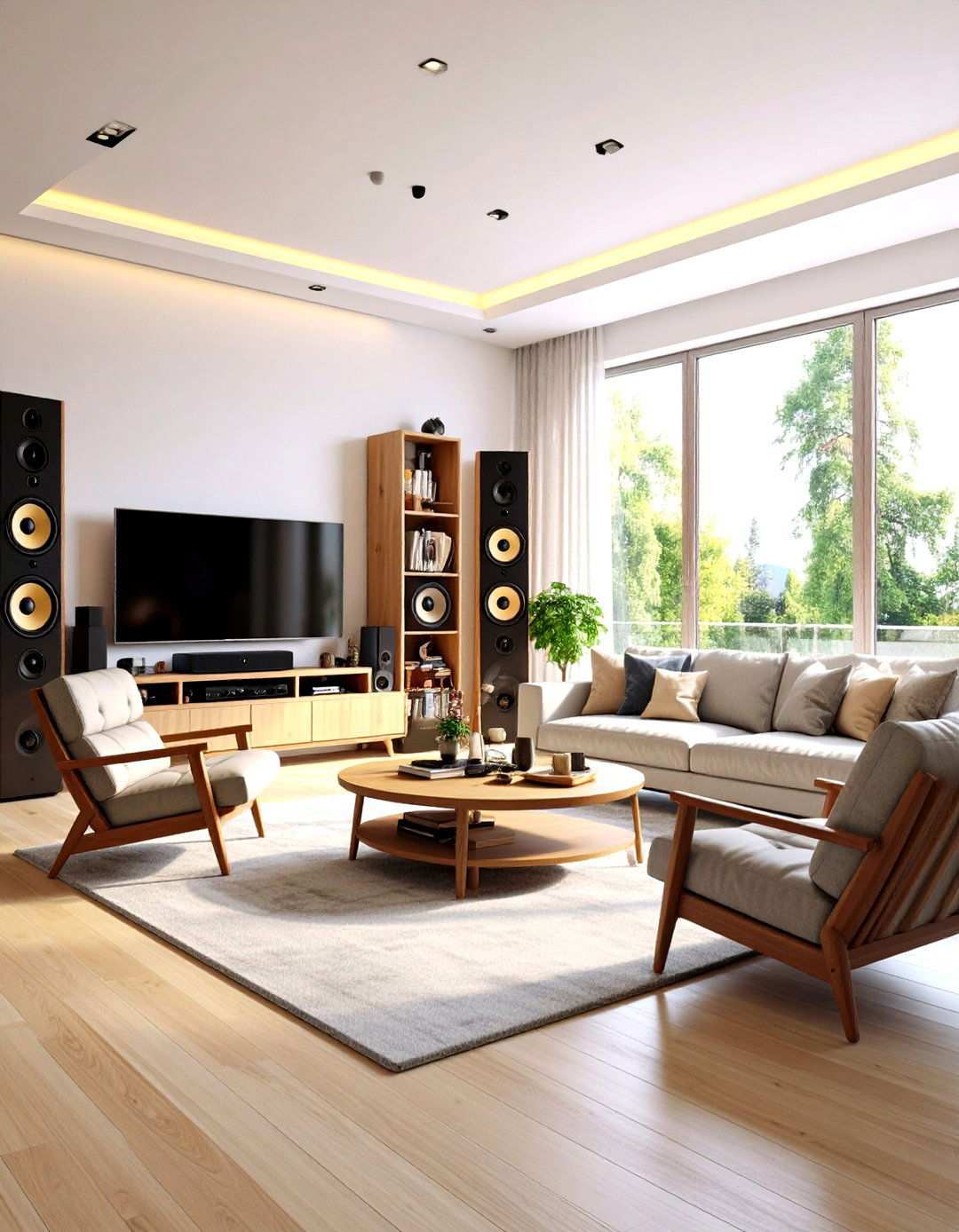 Music Lovers Audio Paradise - 24 Mens Living Room Ideas