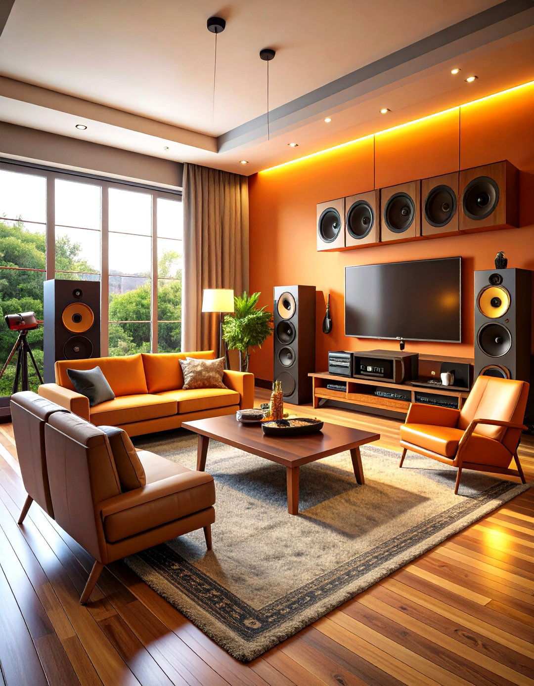 Music Lovers Retreat Living Room - 24 Men's Living Room Ideas