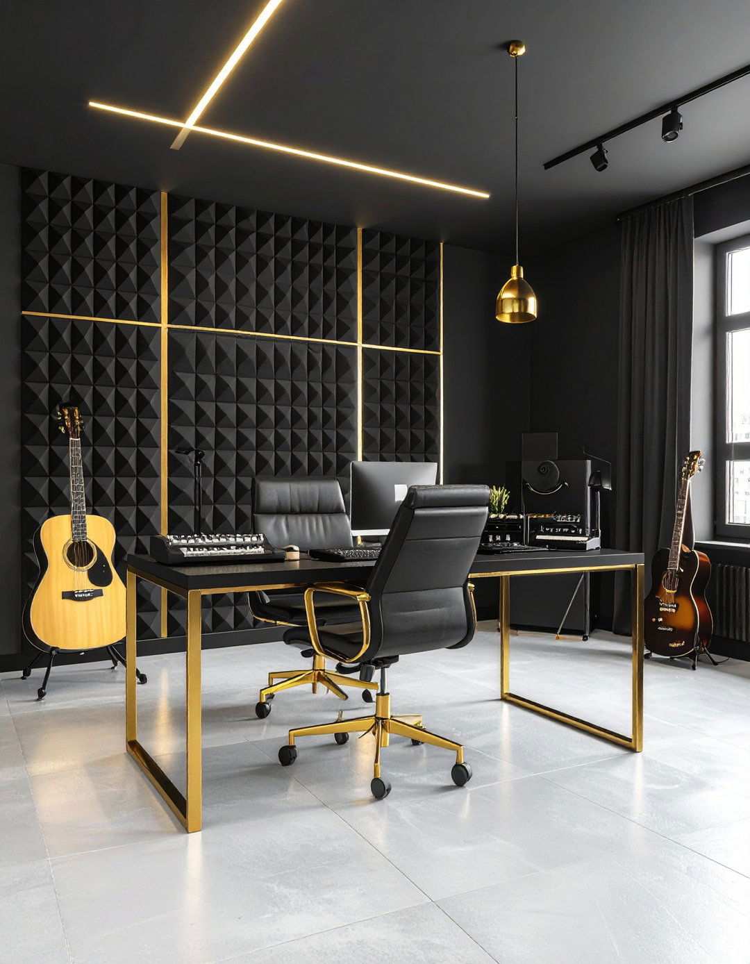 Music Studio and Recording Office - 24 Man Cave Office Ideas