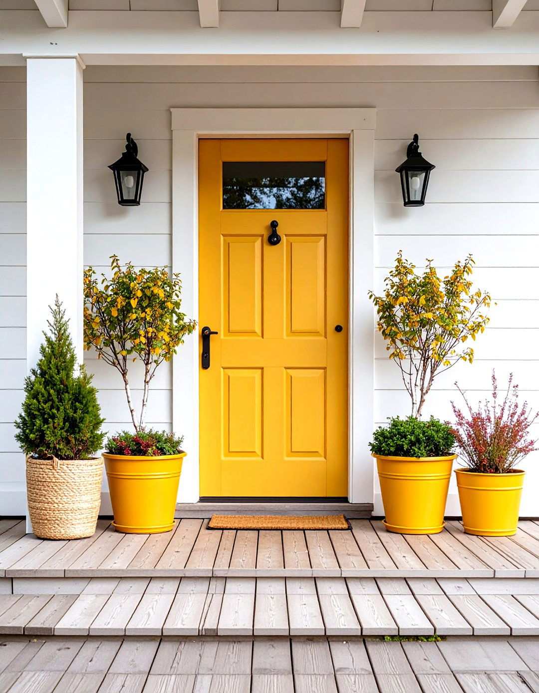 Mustard Yellow Door with Scandinavian Minimalism - 24 Mustard Yellow Front Door Ideas