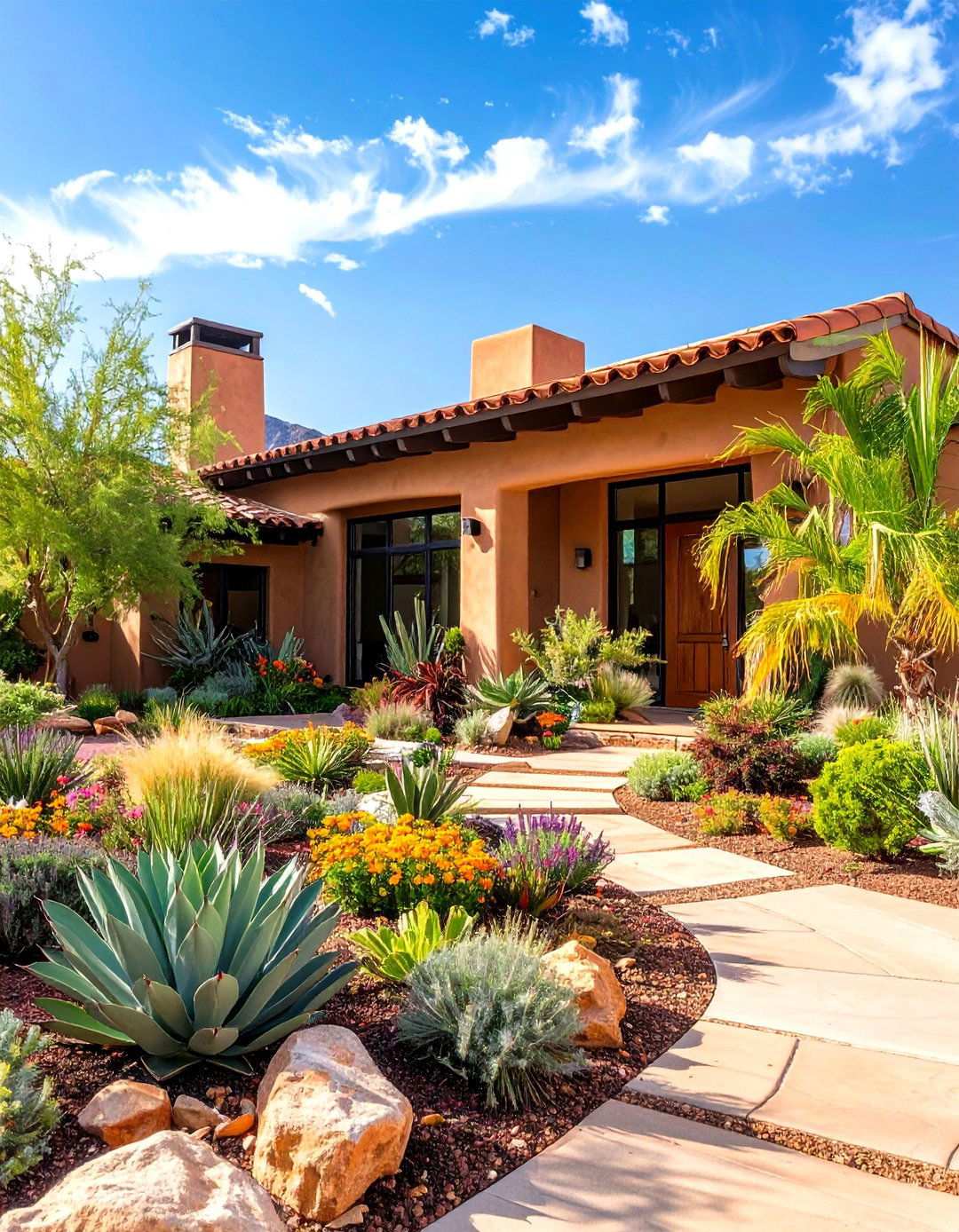 Native Plant Landscape Frameworks - 24 Minimalist House Exterior Ideas