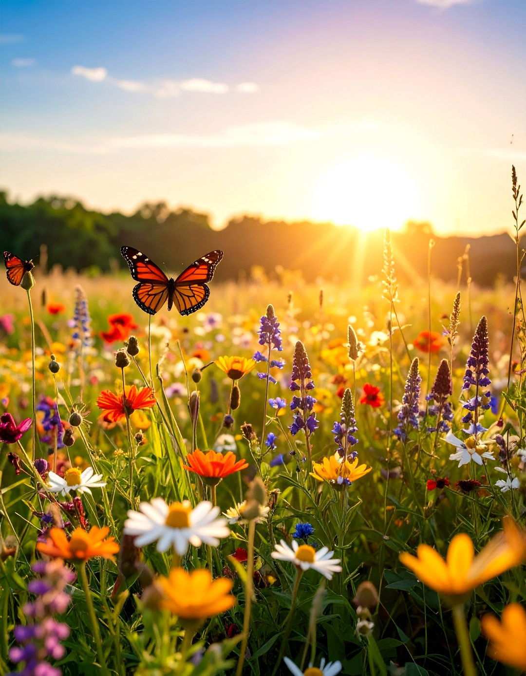 Native Wildflower Meadow Garden - 24 Spring Garden Ideas